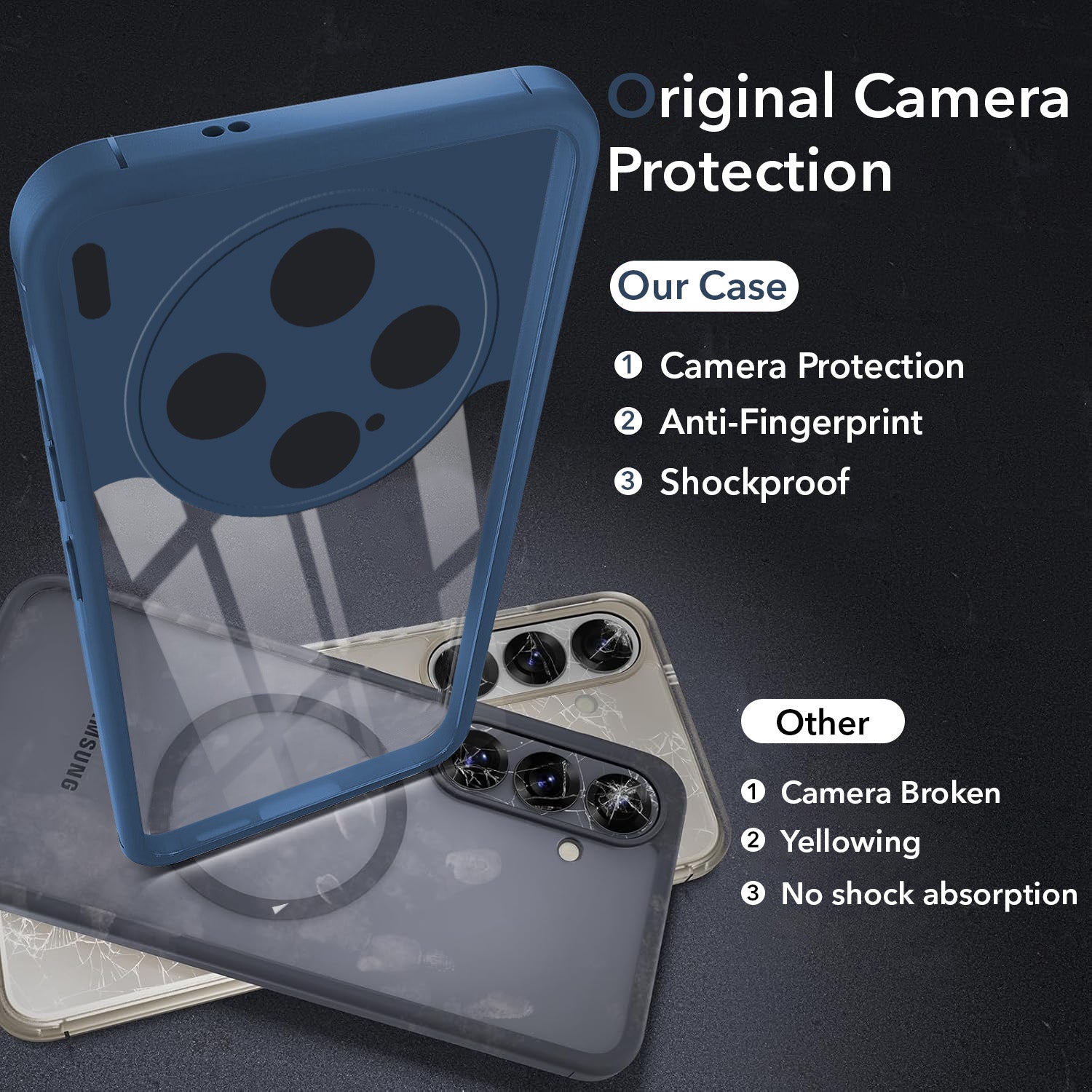 For Vivo X300 5G Back Cover Case Ultra-Hybrid (Lifetime Anti Yellow | Anti Scratch | Crystal Clear Shockproof)