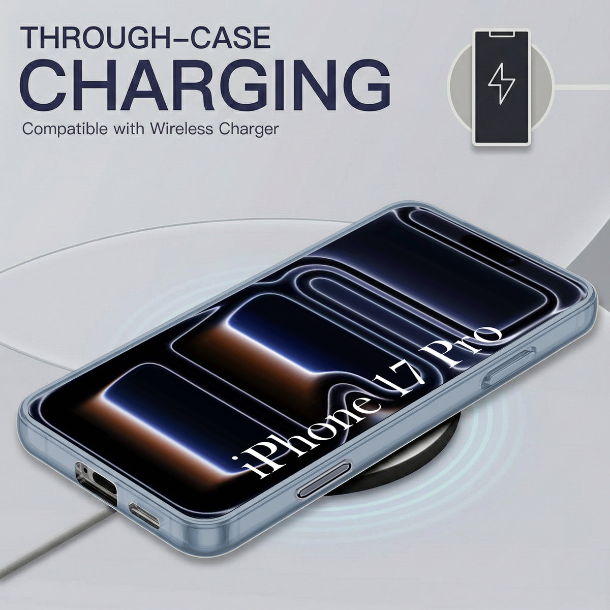 For iPhone 17 Pro Back Cover Case Silicone (Slim Paper Thin | Camera Protection Bump | Minimalist Professional | Soft Flexible)