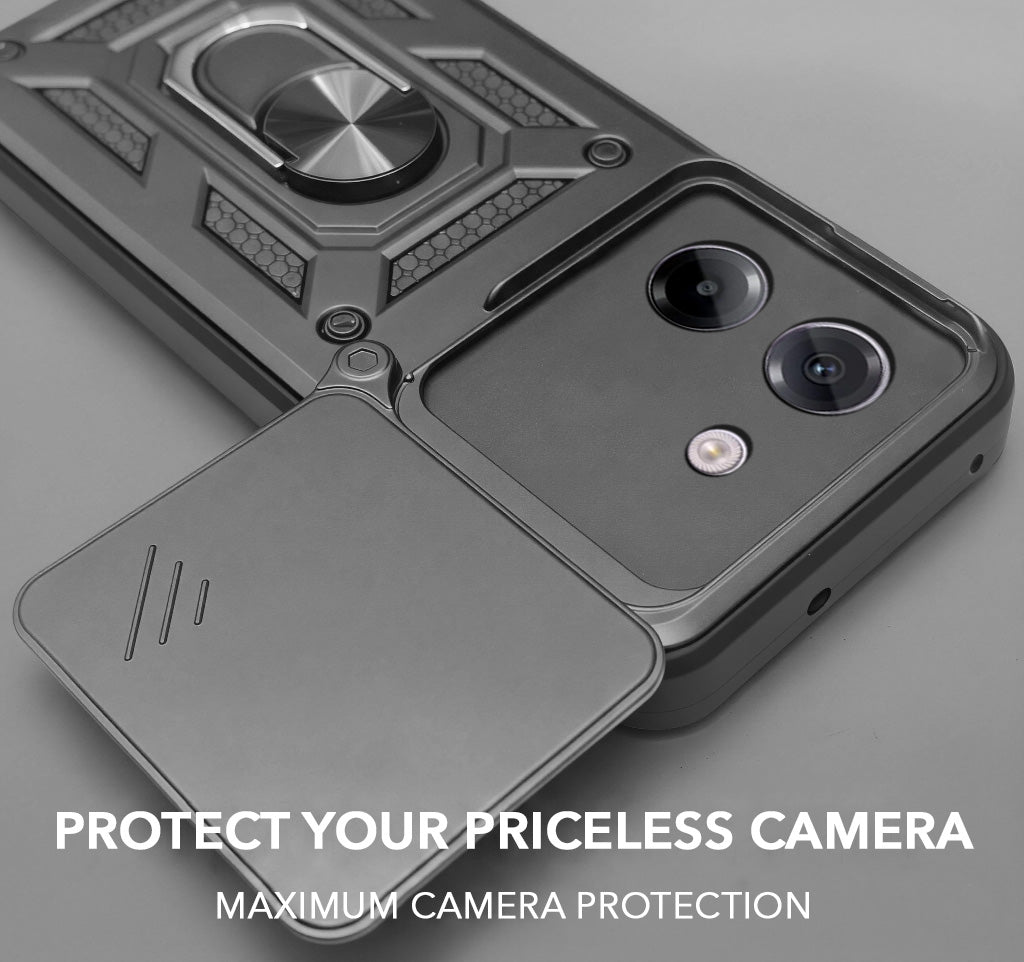 For Poco M7 Pro Back Cover Case (Hybrid Dual Armor Polycarbonate)