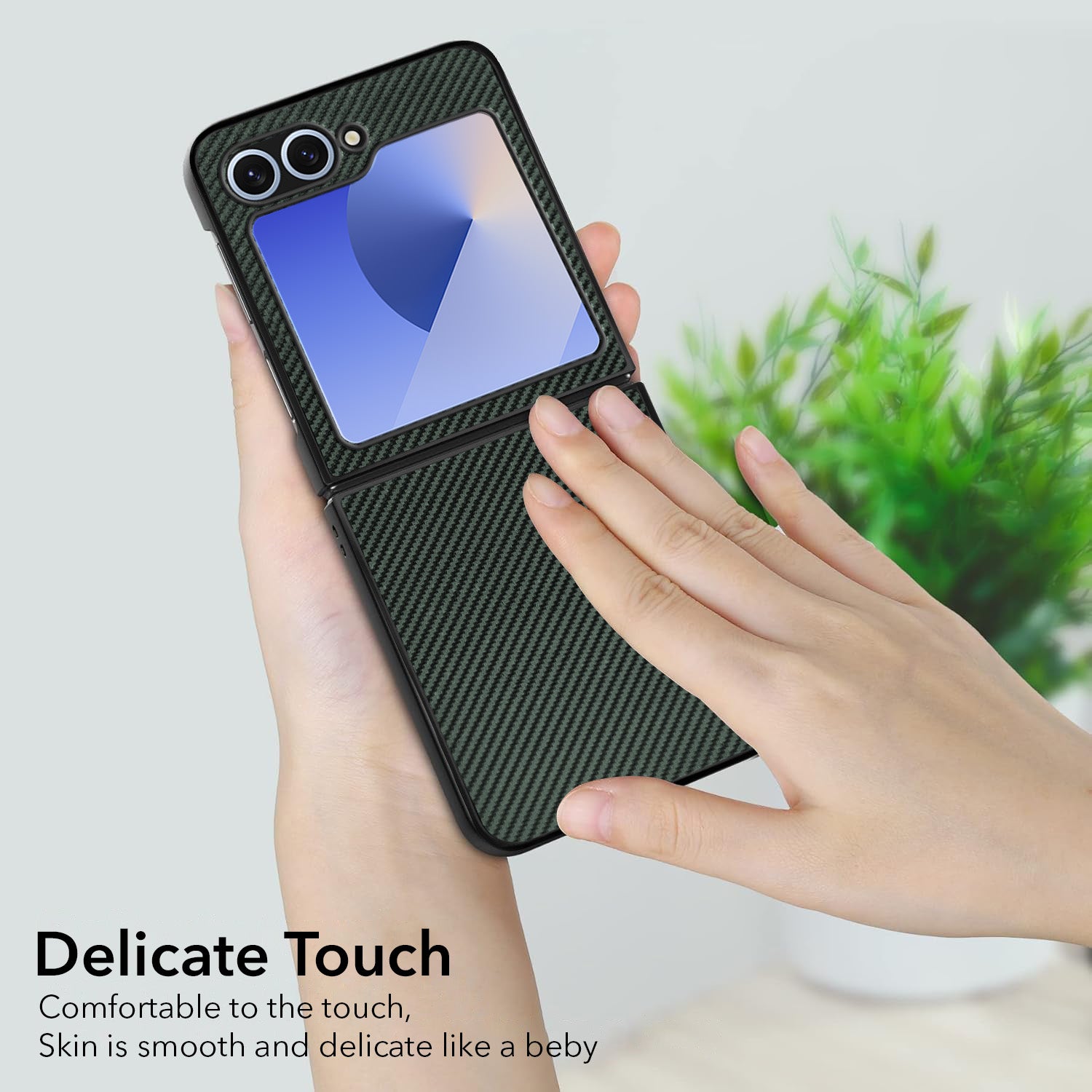 For Samsung Galaxy Z Flip 6 5G | Samsung Galaxy Z Flip 7 FE Back Flip Case Cover (Craft Printed Design | Hybrid Texture | Inside Microfiber Cloth)