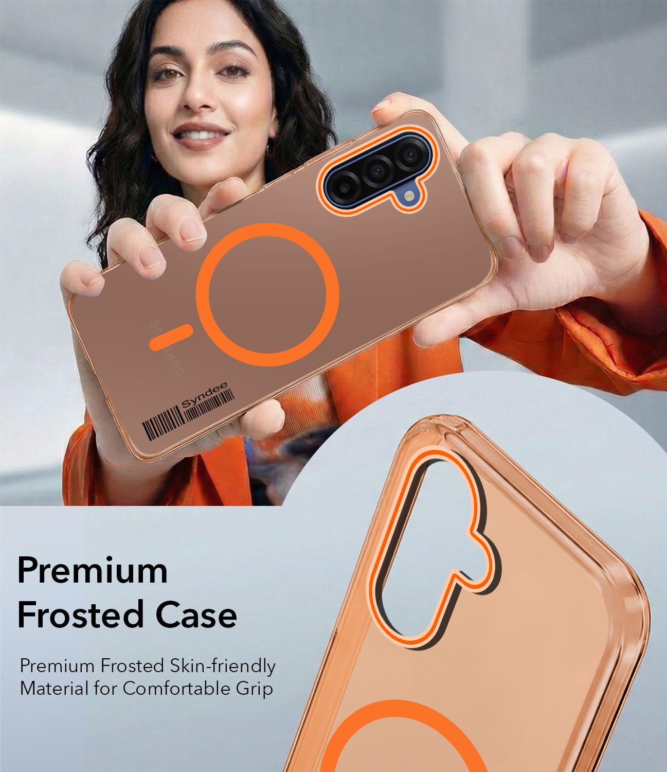 For Samsung Galaxy A17 | Samsung F17 | Samsung M17 5G Back Cover Case (Soft Touch | Camera Bump Protection | MagSafe Compatible | Matte Finish)