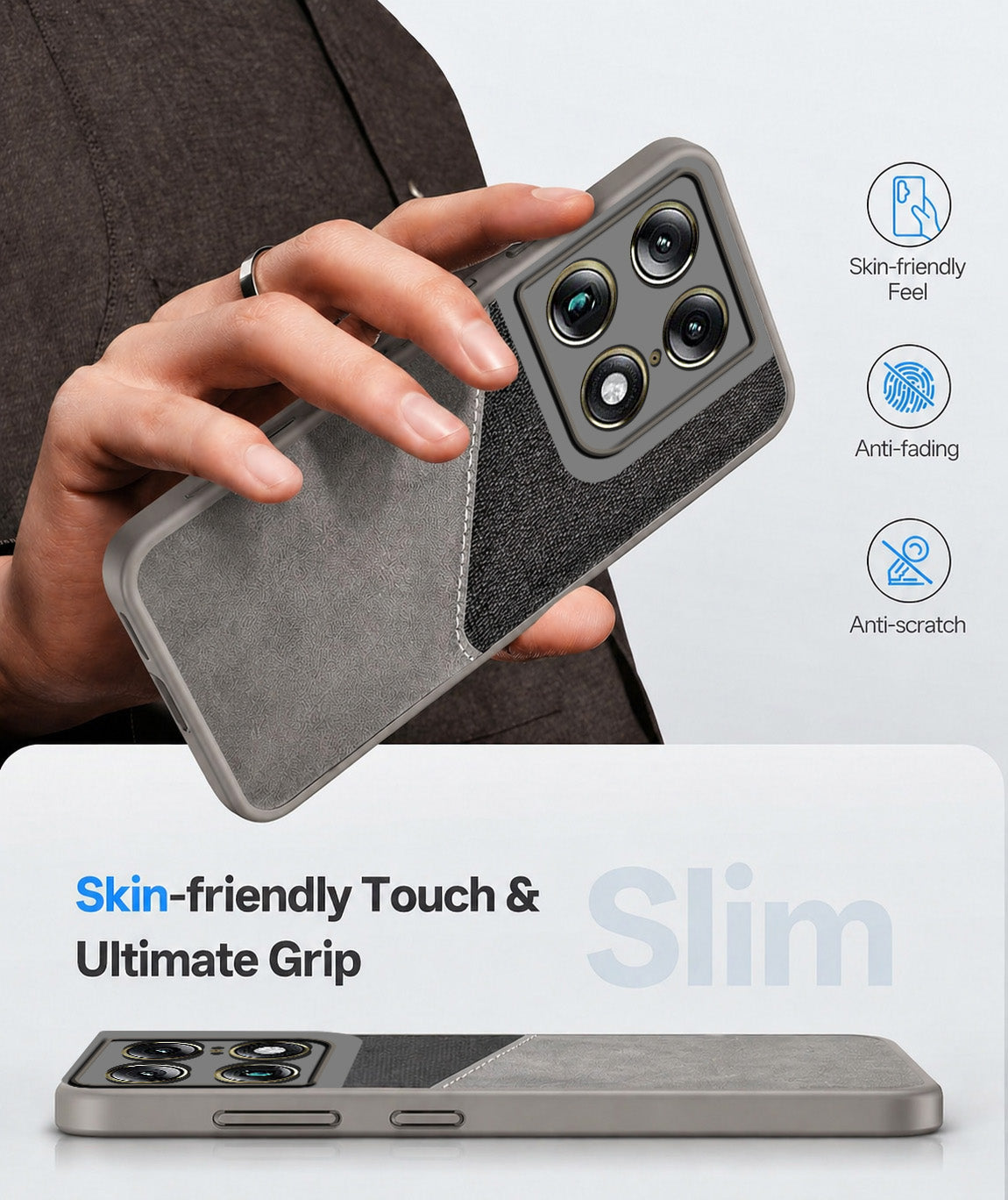 For Motorola Moto Signature 5G Back Cover Case (Dual PU Leather Stitch | Professional Minimalist | Soft and Flexible)