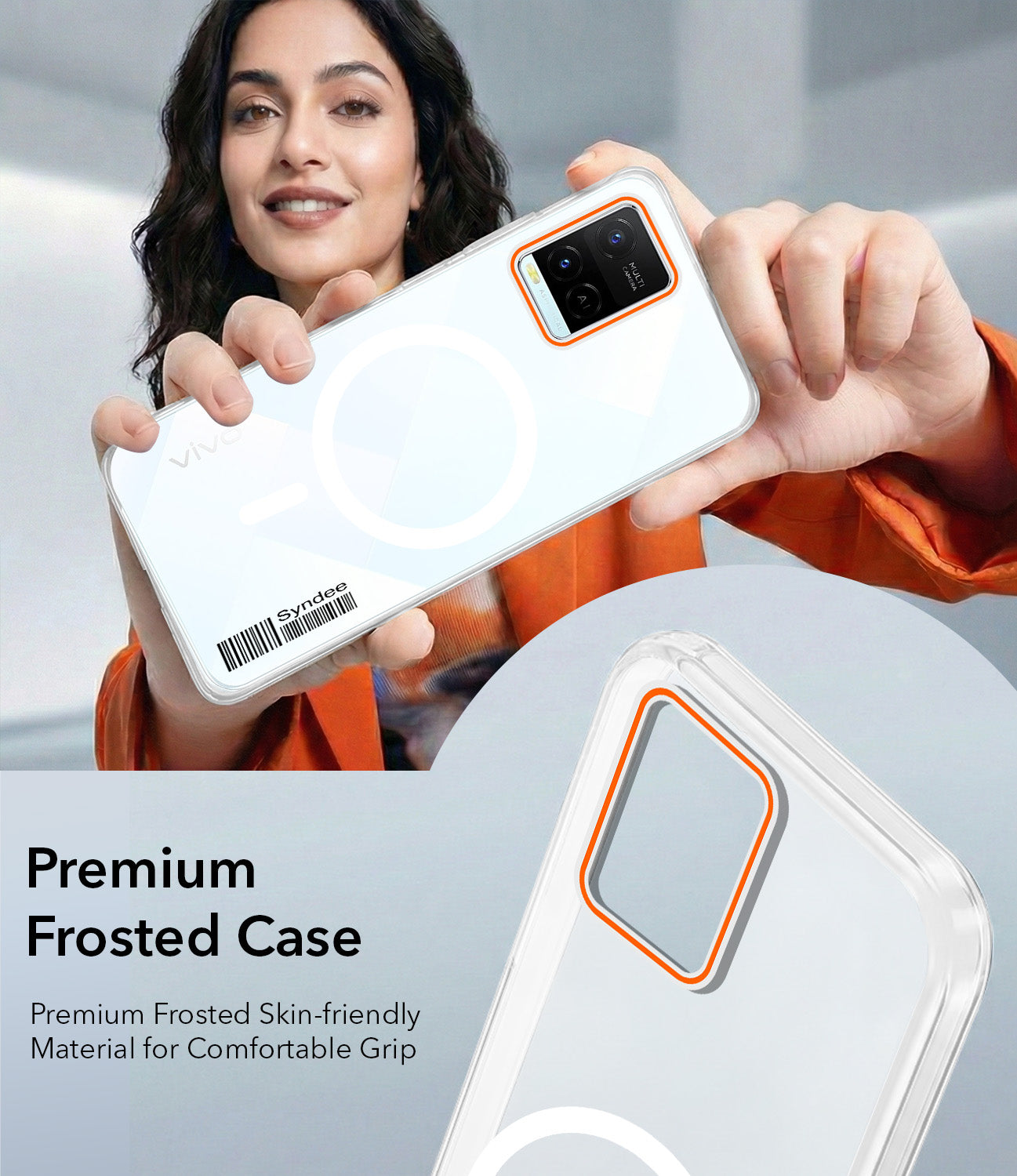 For Vivo Y21 2021 Back Cover Case (Soft Touch | Camera Bump Protection | MagSafe Compatible | Matte Finish)