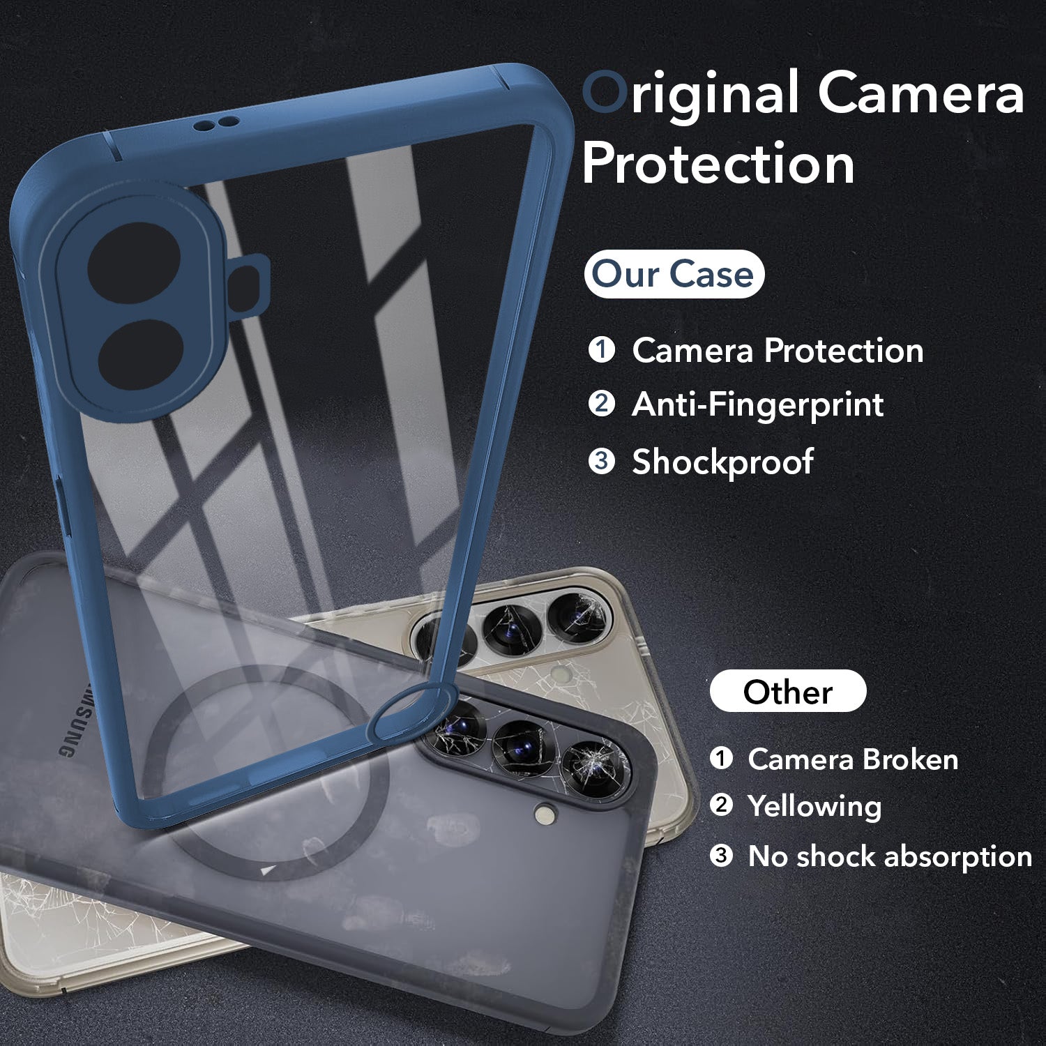 For Nothing CMF Phone 1 Back Cover Case Ultra-Hybrid (Lifetime Anti Yellow | Anti Scratch | Crystal Clear Shockproof)