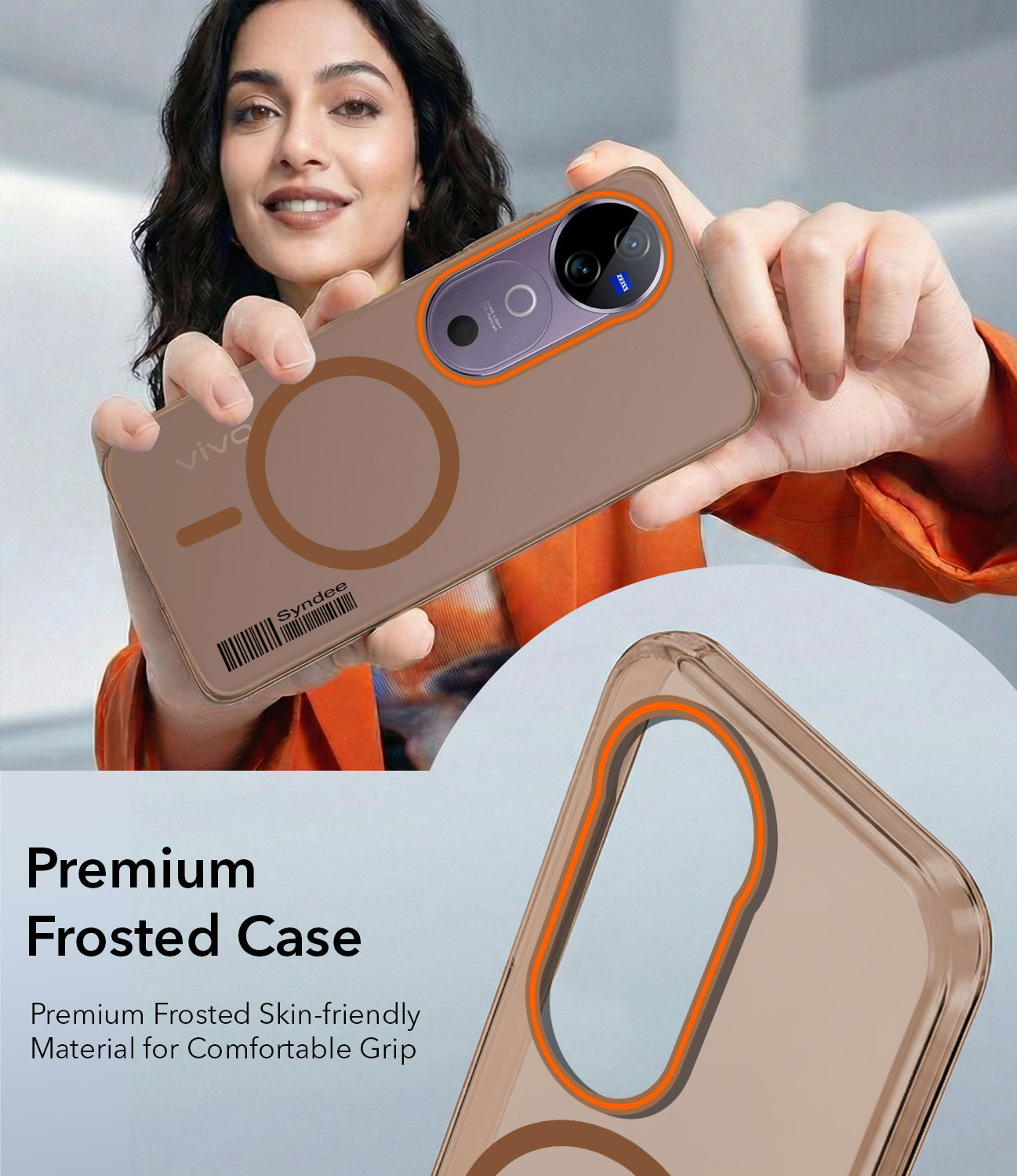 For Vivo V40 | Vivo V40 Pro 5G Back Cover Case (Soft Touch | Camera Bump Protection | MagSafe Compatible | Matte Finish)