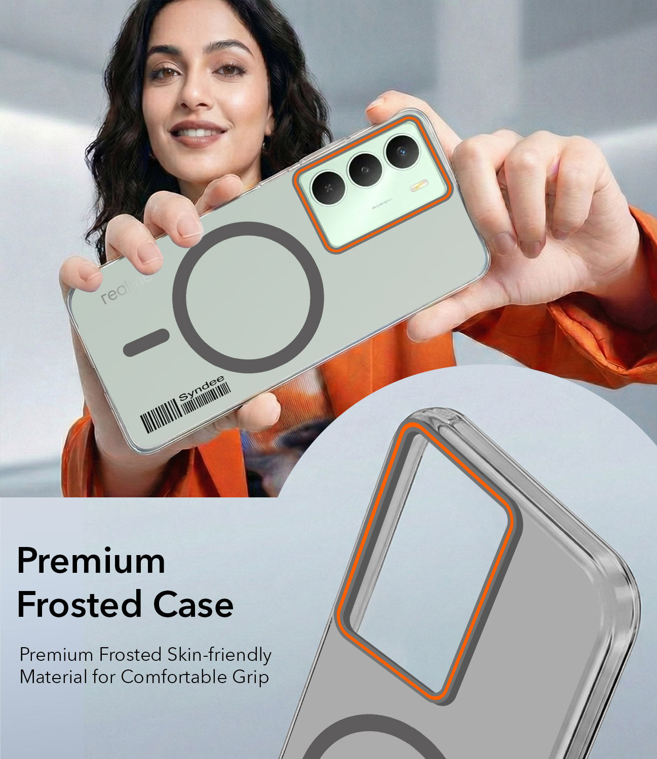 For Realme C73 Back Cover Case (Soft Touch | Camera Bump Protection | MagSafe Compatible | Matte Finish)