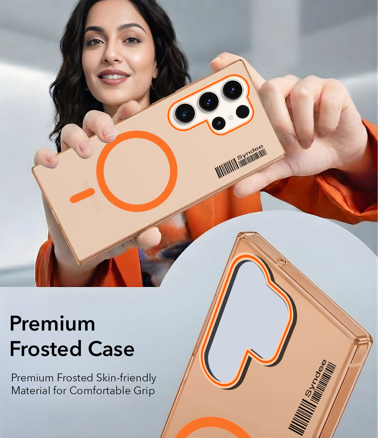 For Samsung Galaxy S23 Ultra 5G Back Cover Case (Soft Touch | Camera Bump Protection | MagSafe Compatible | Matte Finish)