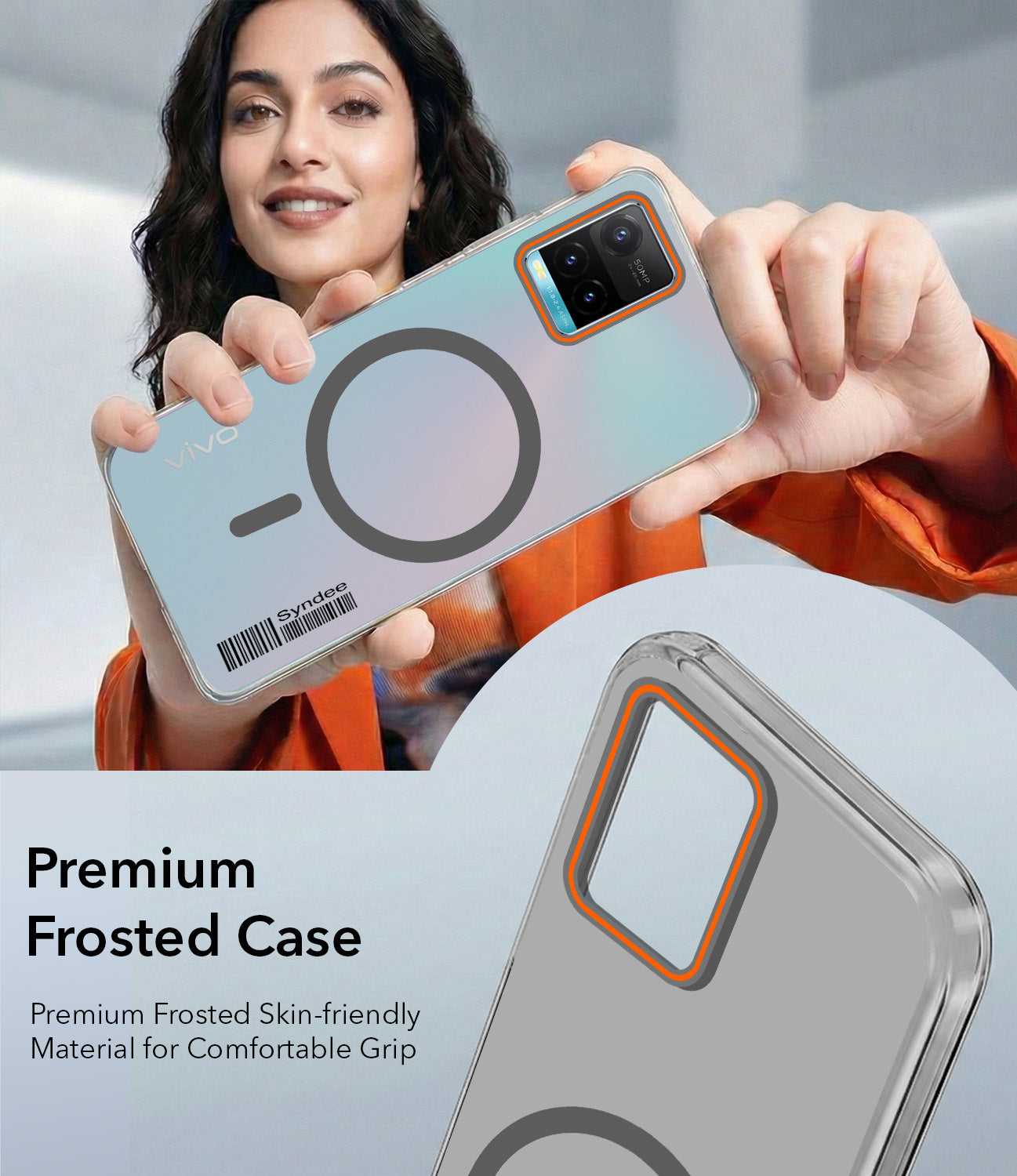 For Vivo Y33s Back Cover Case (Soft Touch | Camera Bump Protection | MagSafe Compatible | Matte Finish)