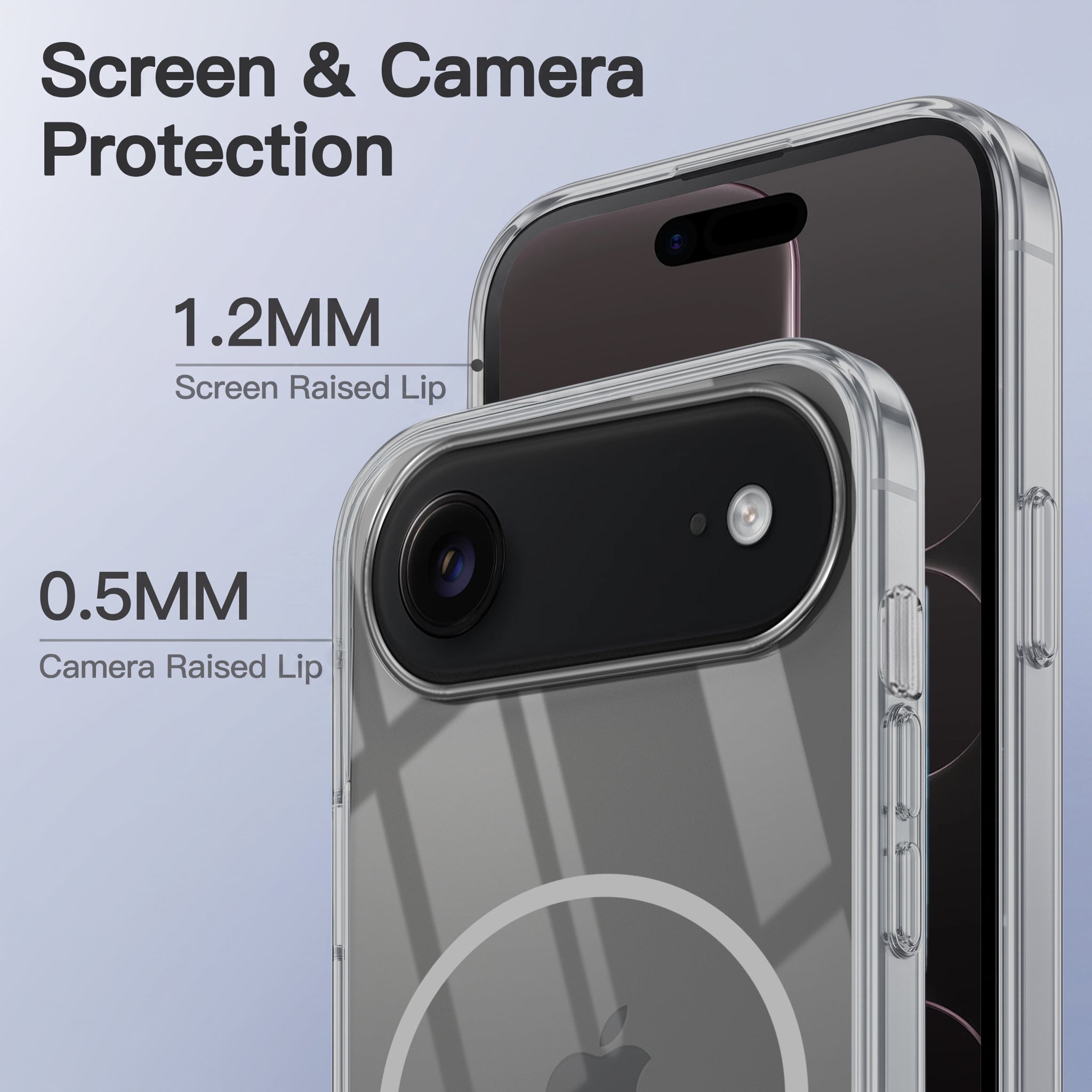 For Apple iPhone 17 Air Back Case Cover Crystal Anti Yellow (Unbreakable PC | MagSafe Wireless Charging Support |Camera Protection Bump)