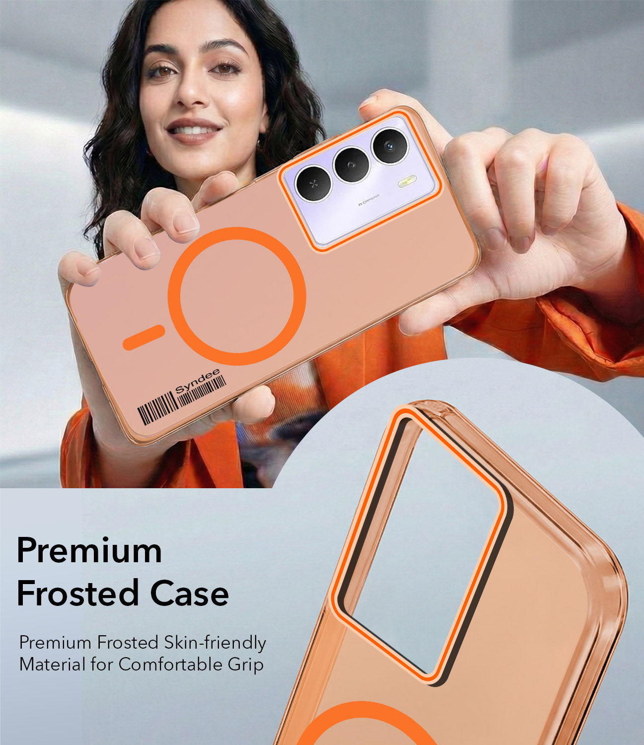 For Realme Narzo 80 Lite 5G Back Cover Case (Soft Touch | Camera Bump Protection | MagSafe Compatible | Matte Finish)