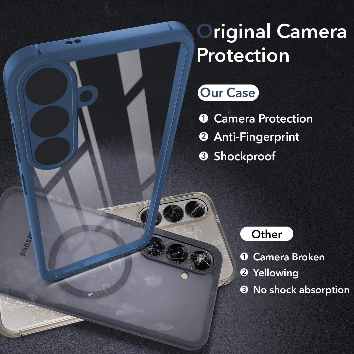 For Samsung Galaxy S25 FE Back Cover Case (Lifetime Anti Yellow | Anti Scratch | Crystal Clear Shockproof)