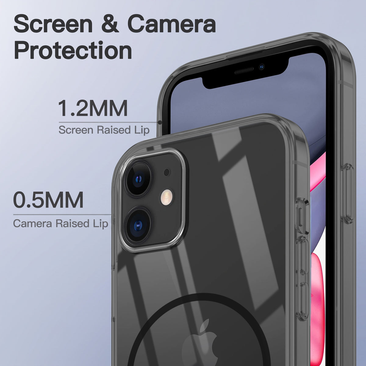 For Apple iPhone 11 Back Case Cover Crystal Anti Yellow (Unbreakable PC | MagSafe Wireless Charging Support |Camera Protection Bump)