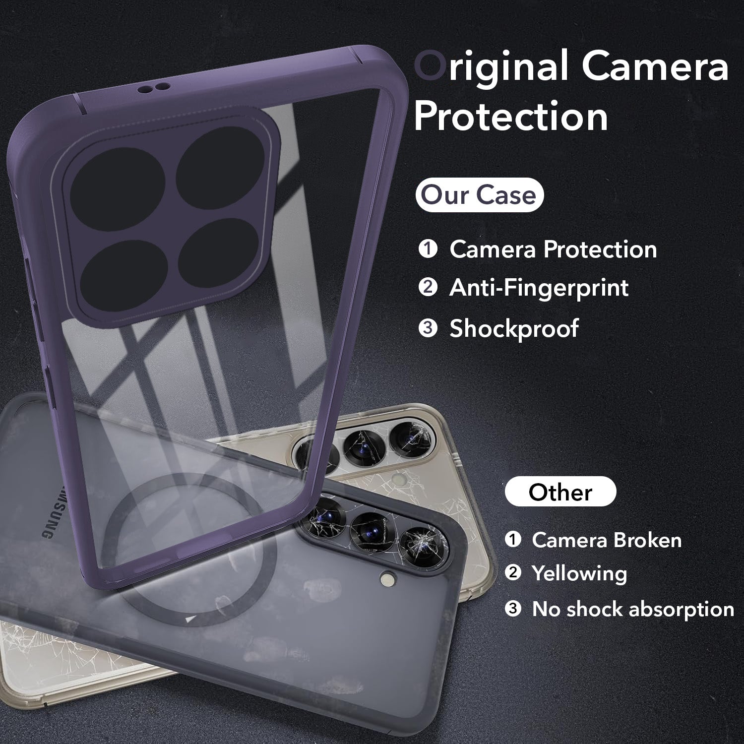 For Motorola Moto Edge 70 Fusion Back Cover Case Ultra-Hybrid (Lifetime Anti Yellow | Anti Scratch | Crystal Clear Shockproof)