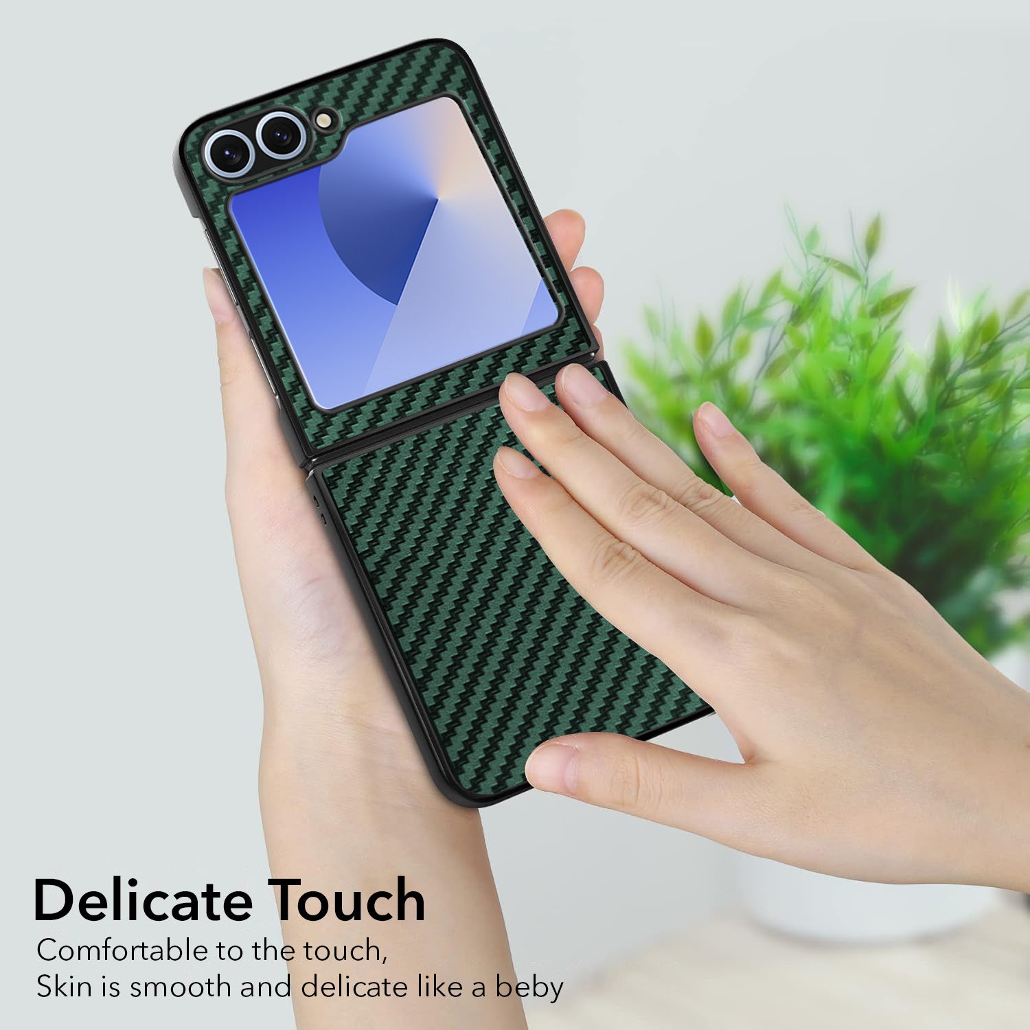 For Samsung Galaxy Z Flip 6 5G | Samsung Galaxy Z Flip 7 FE Back Flip Case Cover (Craft Printed Design | Hybrid Texture | Inside Microfiber Cloth)
