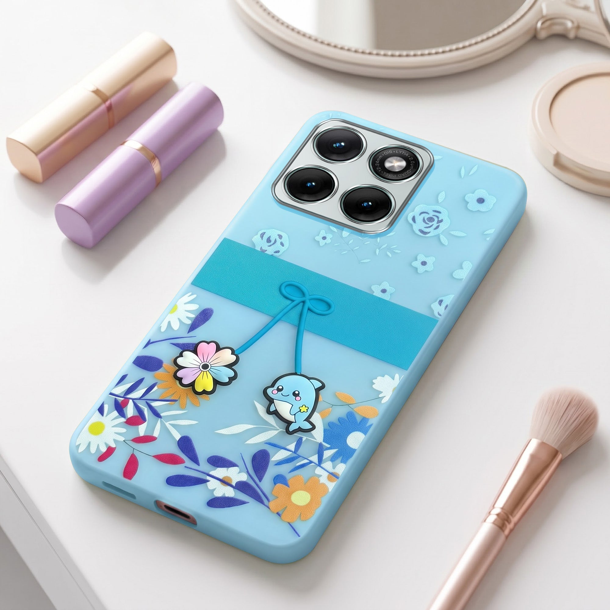For Motorola Moto Edge 70 Fusion Back Cover Case (3D Cute Cartoons | Hard Back Side Soft | Matte Premium Finish | HD Printing)