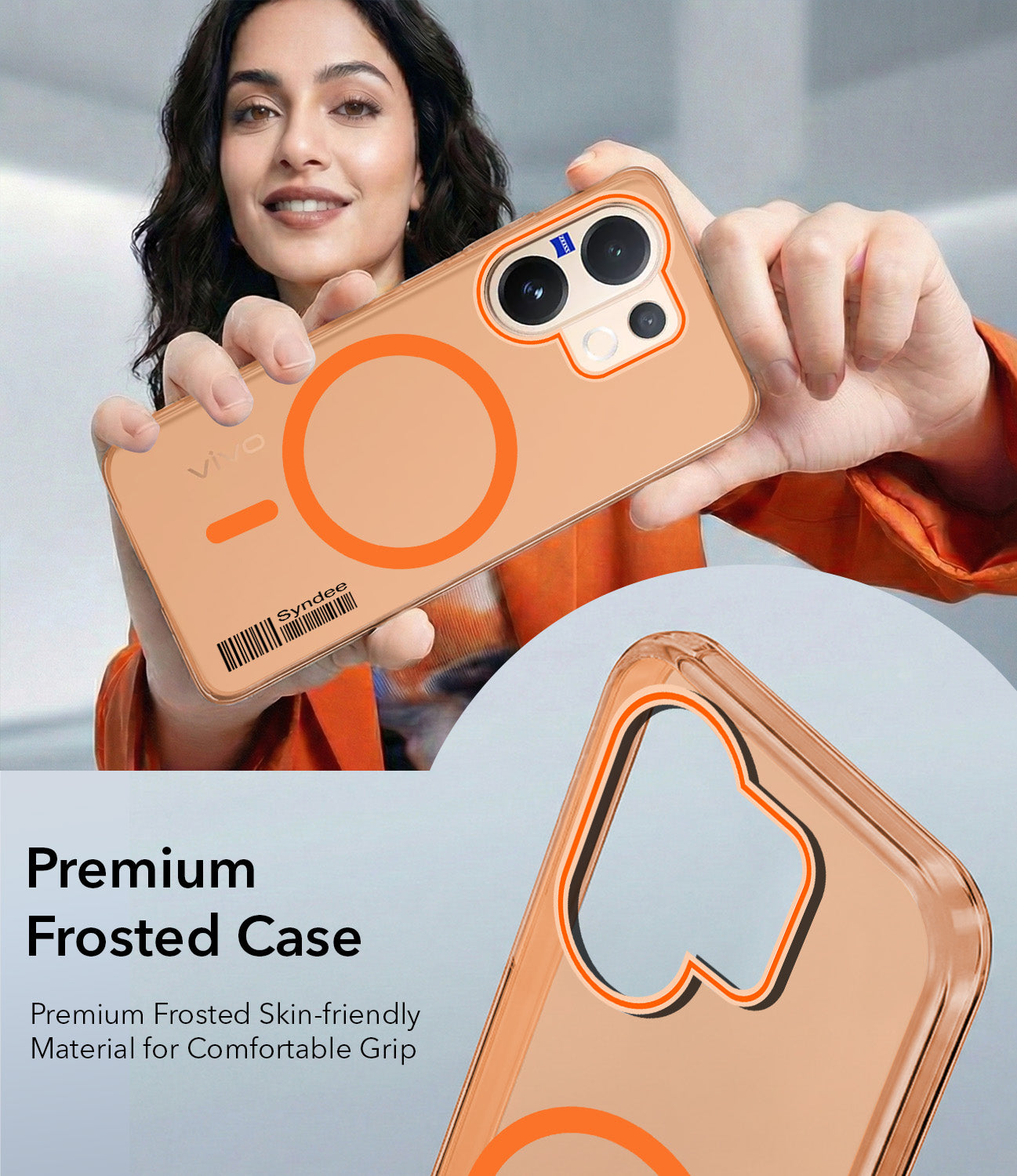 For Vivo V60 | Vivo T4 Pro Back Cover Case (Soft Touch | Camera Bump Protection | MagSafe Compatible | Matte Finish)