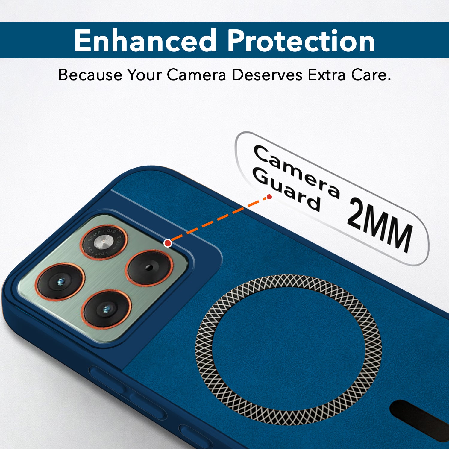 For Motorola Moto Edge 70 Back Case Cove Leather Finish (MagSafe Compatible Wireless Charging | Soft Touch | Camera Bump Protection)