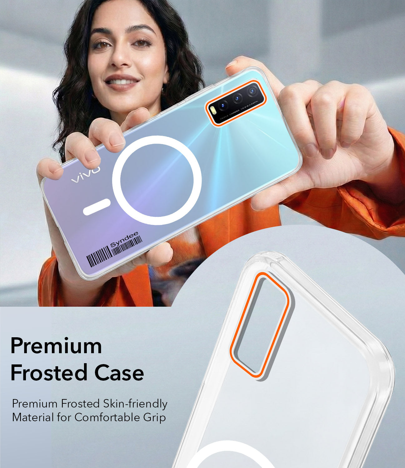 For Vivo Y20 | Y20i Back Cover Case (Soft Touch | Camera Bump Protection | MagSafe Compatible | Matte Finish)