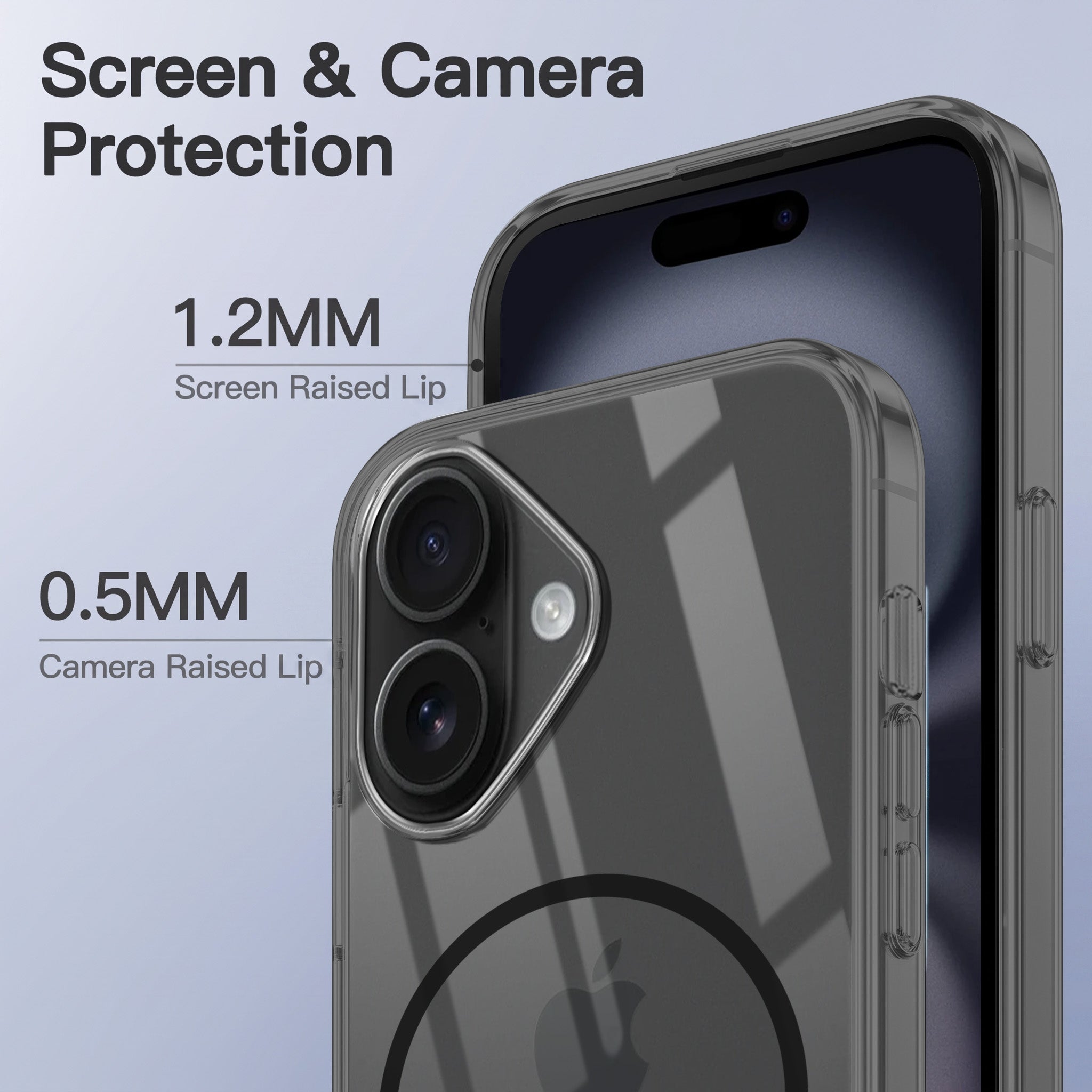 For Apple iPhone 16 Back Case Cover Crystal Anti Yellow (Unbreakable PC | MagSafe Wireless Charging Support |Camera Protection Bump)