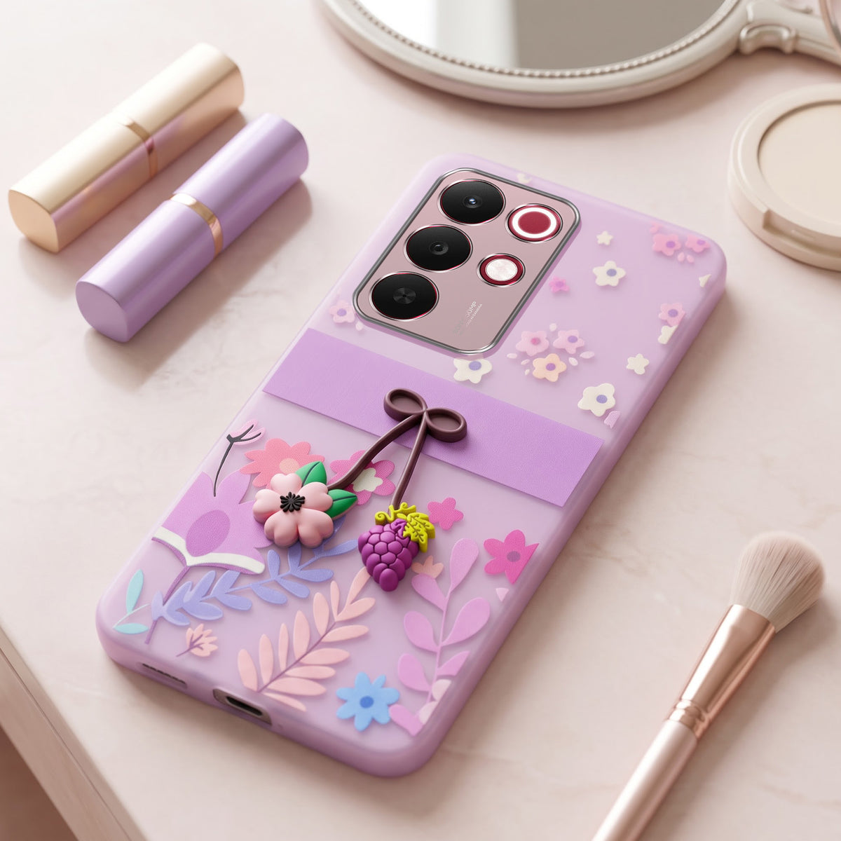 For Realme 15X Back Cover Case (3D Cute Cartoons | Hard Back Side Soft | Matte Premium Finish | HD Printing)
