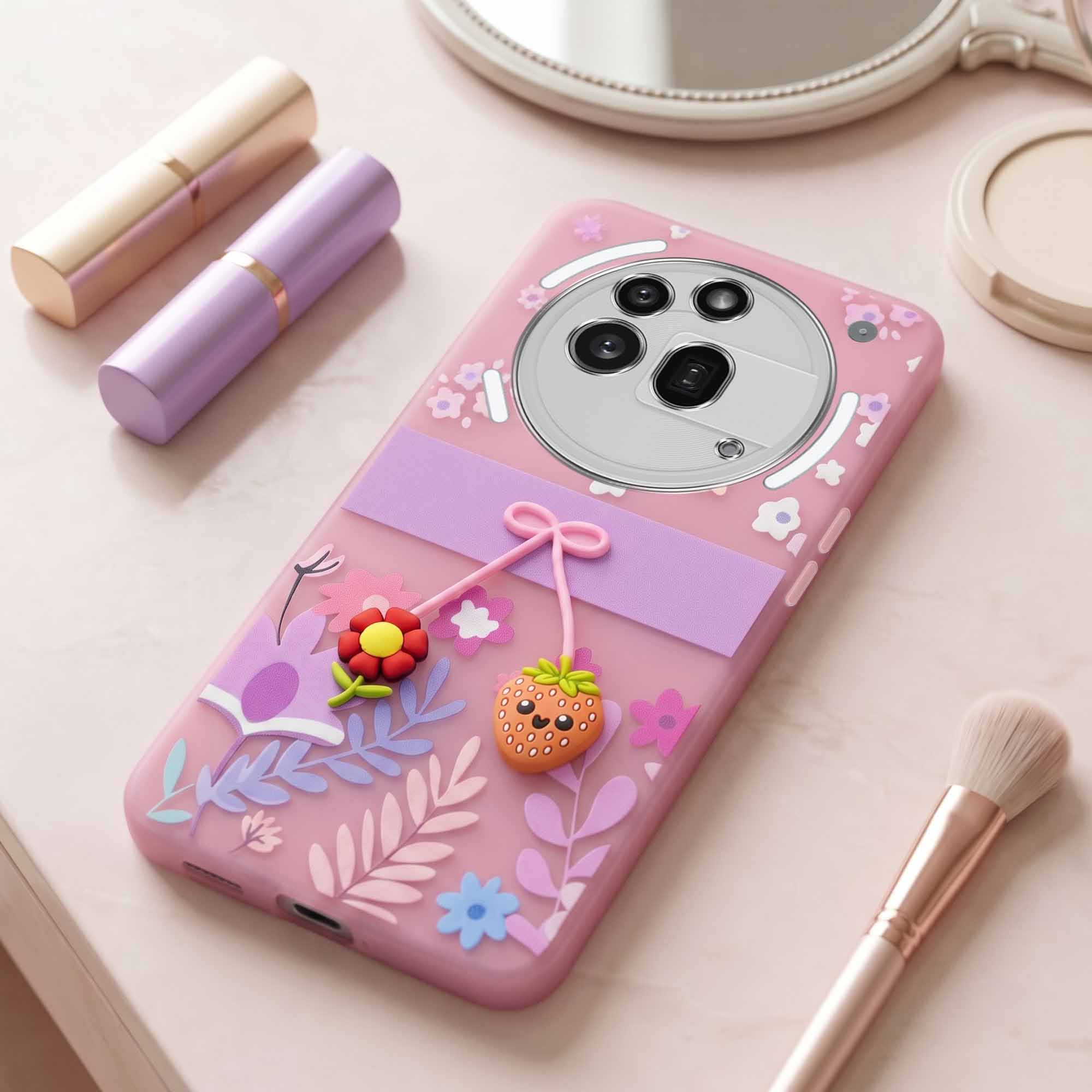 For Nothing Phone 3A Pro 5G Back Cover Case (3D Cute Cartoons | Hard Back Side Soft | Matte Premium Finish | HD Printing)