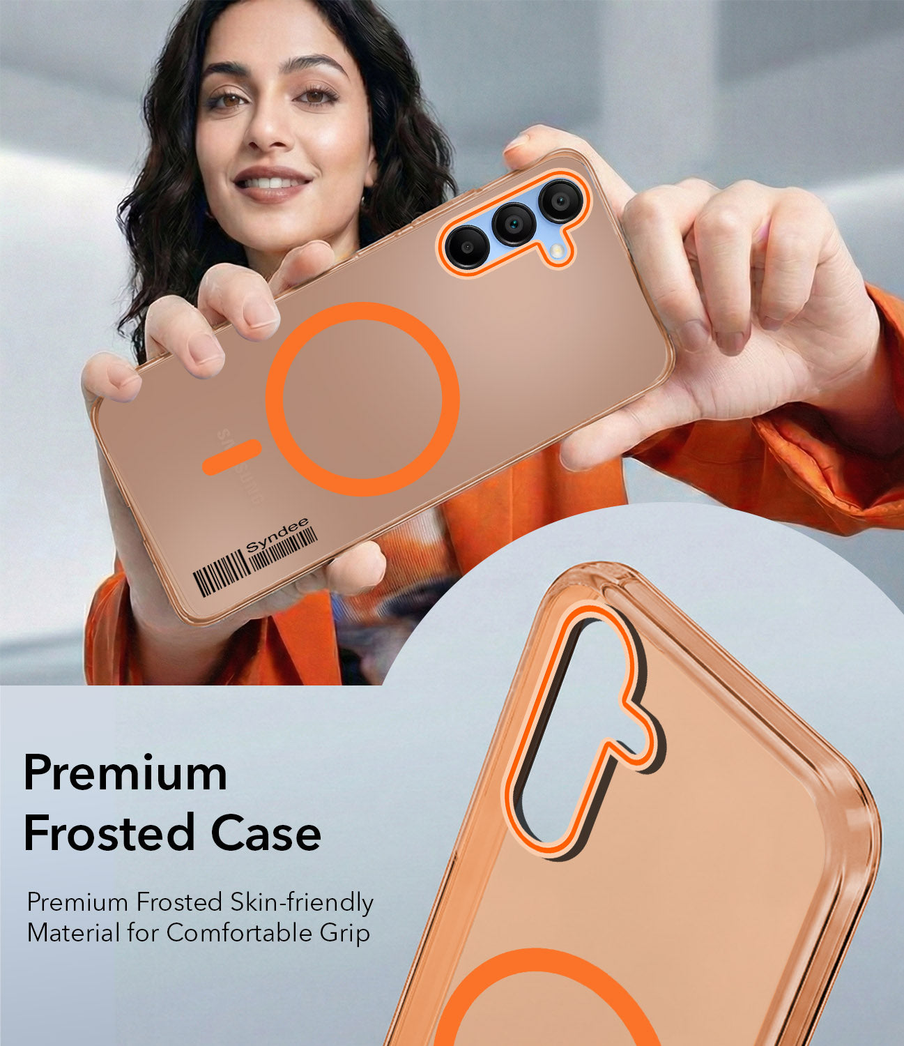 For Samsung Galaxy A15 5G Back Cover Case (Soft Touch | Camera Bump Protection | MagSafe Compatible | Matte Finish)