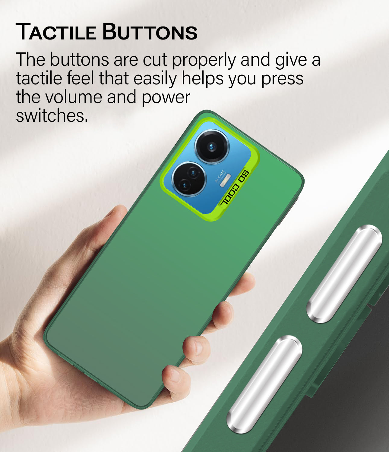 For Vivo IQOO Z6 44W Hard Back Cover Case (Velvet Touch | Professional Glossy Finish | Camera Protection Bump)