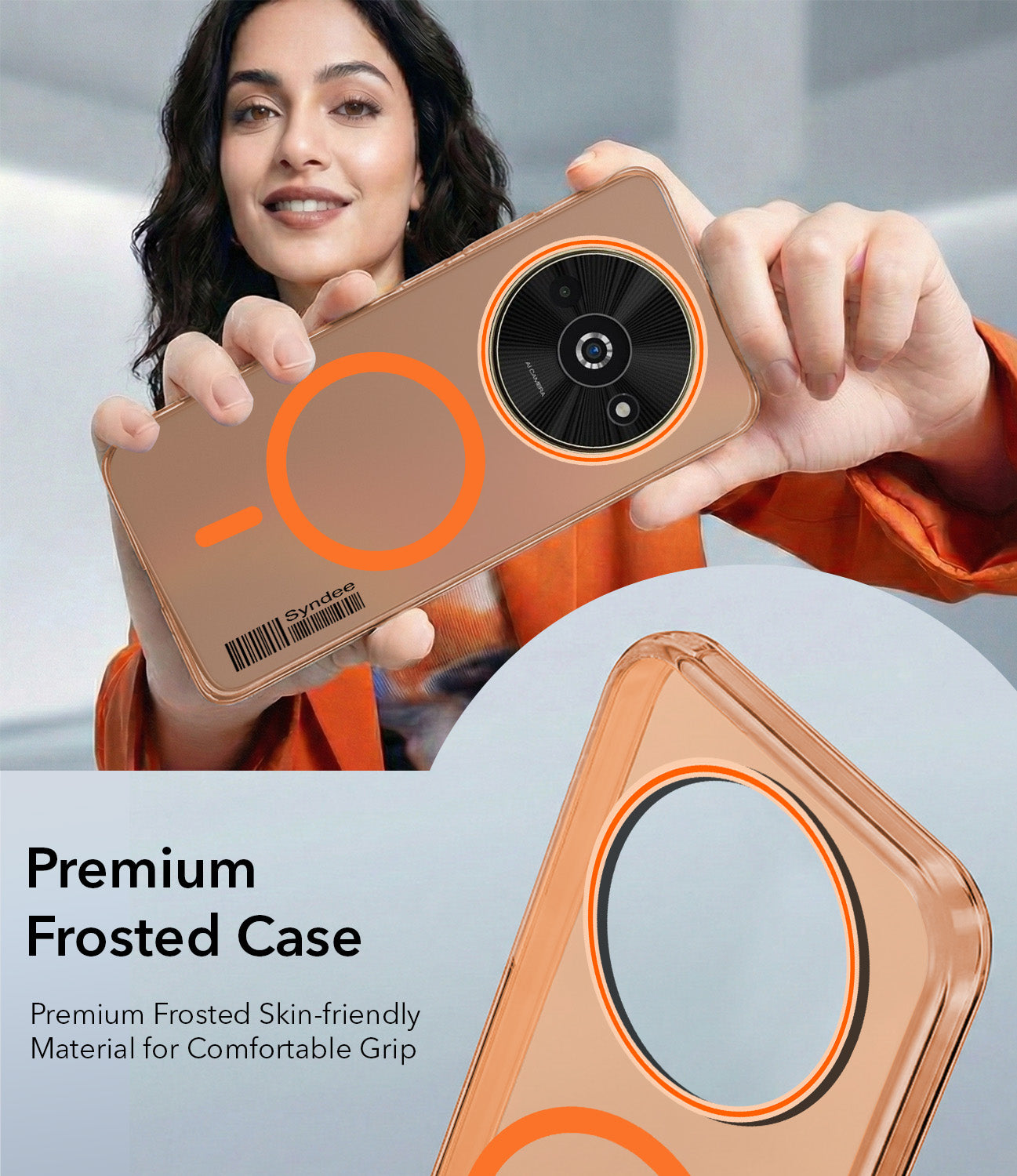 For Xiaomi Poco C61 Back Cover Case (Soft Touch | Camera Bump Protection | MagSafe Compatible | Matte Finish)