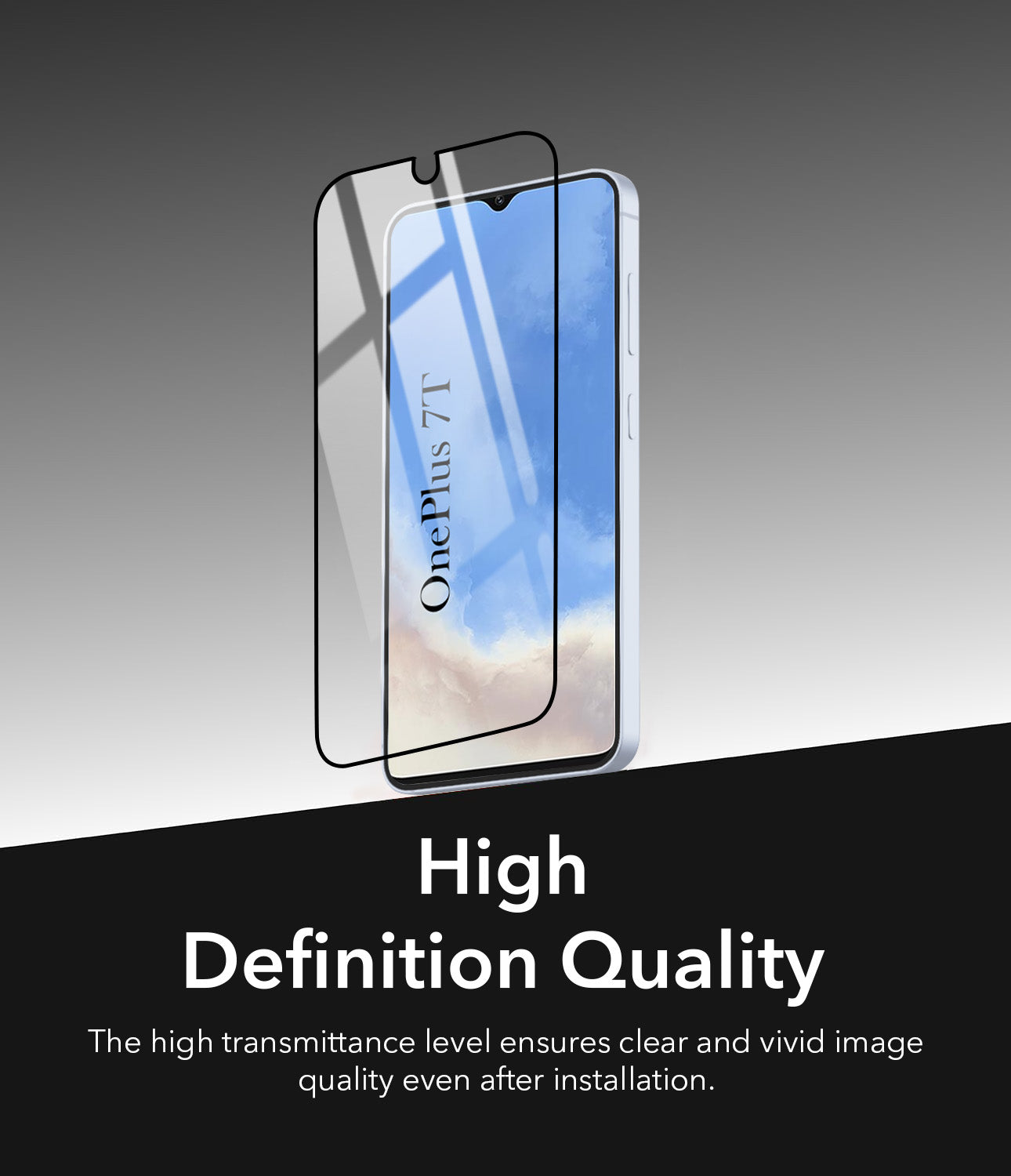 Tempered Glassfor OnePlus 7T Military-Grade Gorilla Screen Protector With Installation Kit | Shatterproof, Full Coverage, HD Clear, Scratch Resistant (Pack of 1)
