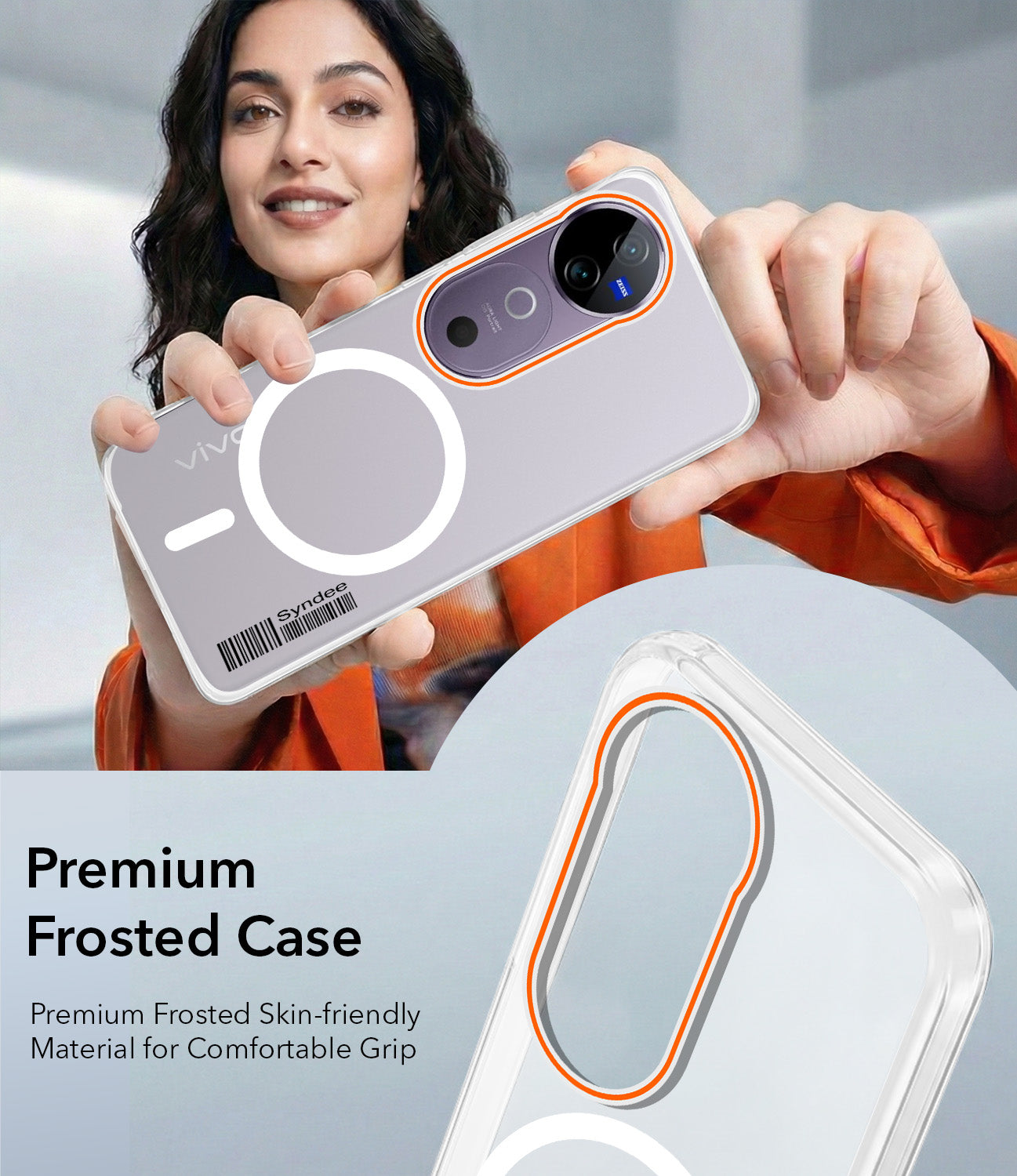 For Vivo V40 | Vivo V40 Pro 5G Back Cover Case (Soft Touch | Camera Bump Protection | MagSafe Compatible | Matte Finish)