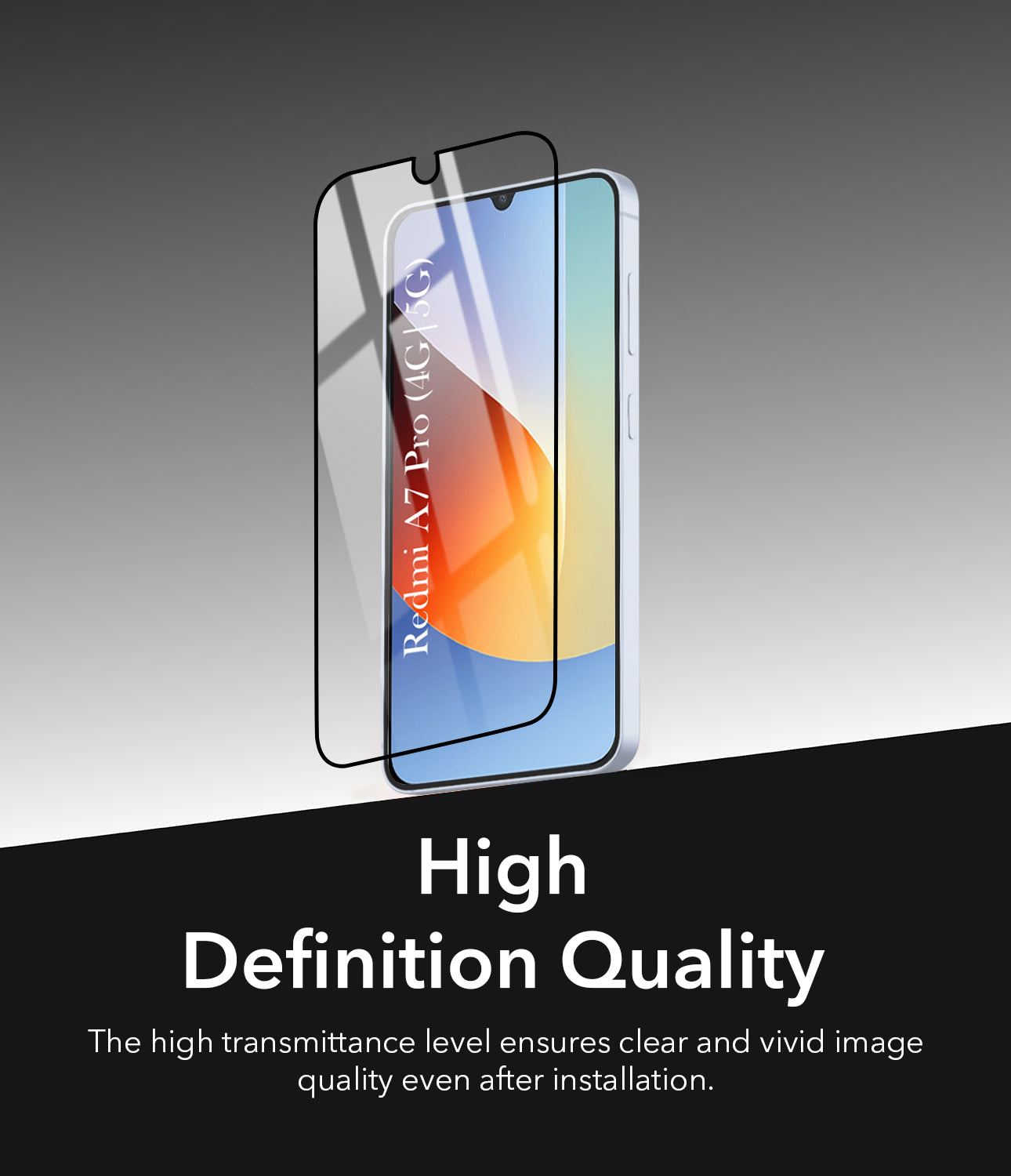 (Pack of 2) Tempered Glass For Redmi A7 Pro 4G | 5G Military-Grade Gorilla Screen Protector With Installation Kit | Shatterproof, Full Coverage, HD Clear, Scratch Resistant