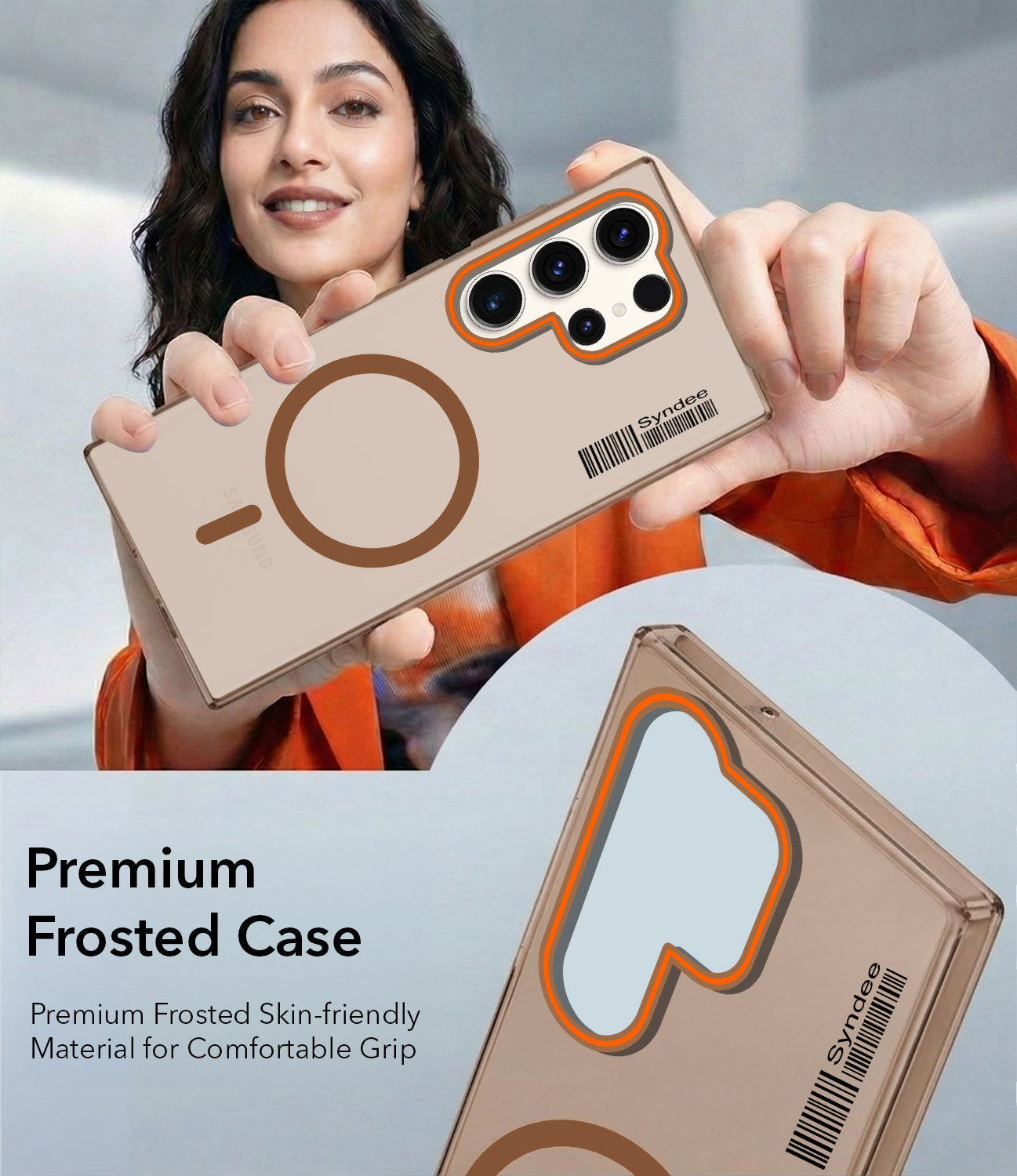 For Samsung Galaxy S23 Ultra 5G Back Cover Case (Soft Touch | Camera Bump Protection | MagSafe Compatible | Matte Finish)