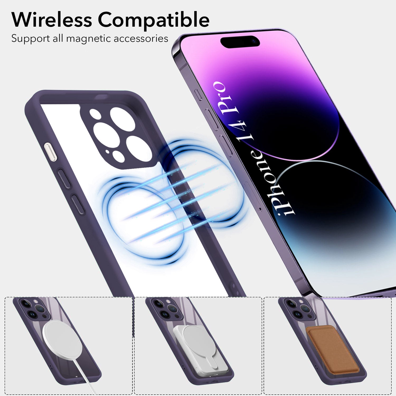 For Apple iPhone 14 Pro Back Cover Case Ultra-Hybrid (Lifetime Anti Yellow | Anti Scratch | Crystal Clear Shockproof)