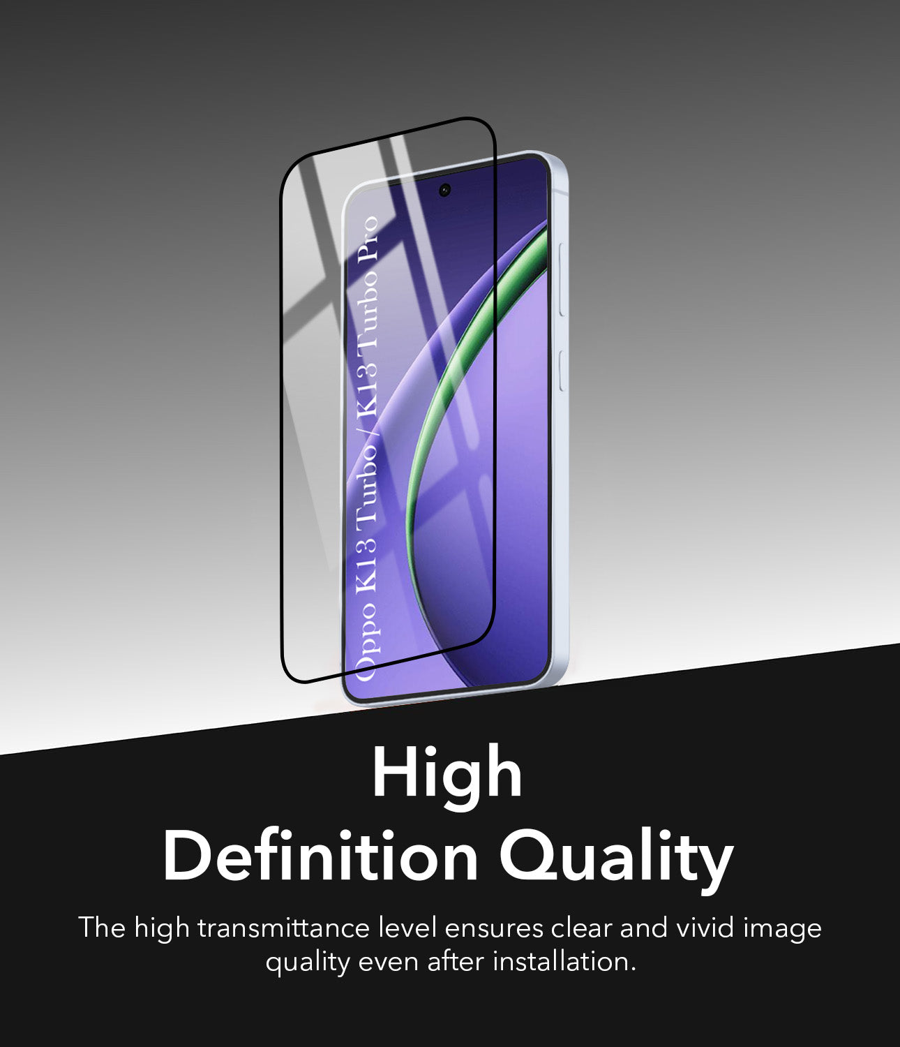 (Pack of 2) Tempered Glass For Oppo K13 Turbo | Oppo K13 Turbo Pro Military-Grade Gorilla Screen Protector With Installation Kit | Shatterproof, Full Coverage, HD Clear, Scratch Resistant