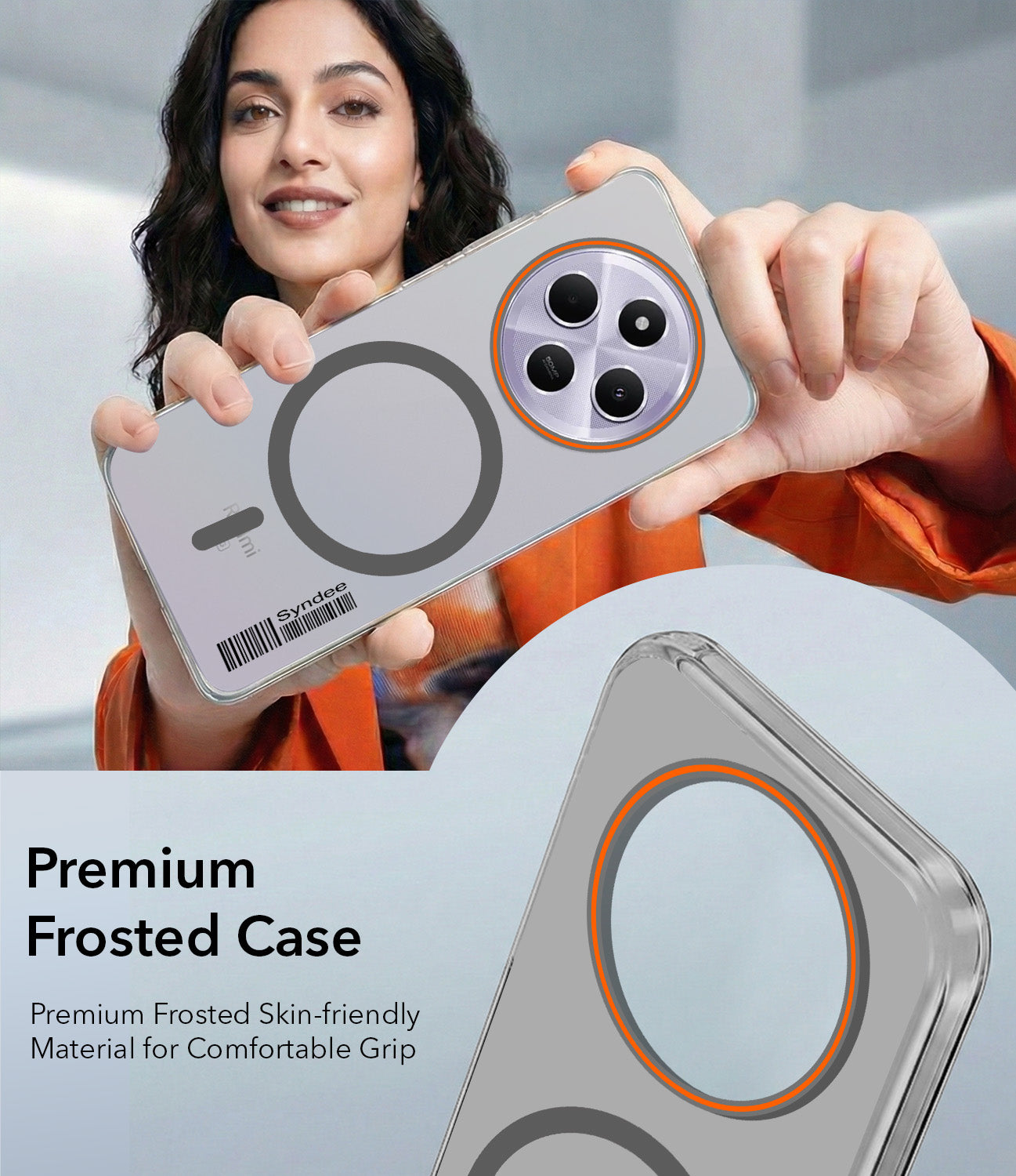 For Redmi A4 5G | Xiaomi Redmi 14C Back Cover Case (Soft Touch | Camera Bump Protection | MagSafe Compatible | Matte Finish)
