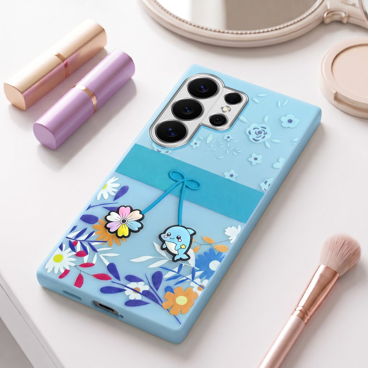 For Samsung Galaxy S26 Ultra Back Cover Case (3D Cute Cartoons | Hard Back Side Soft | Matte Premium Finish | HD Printing)