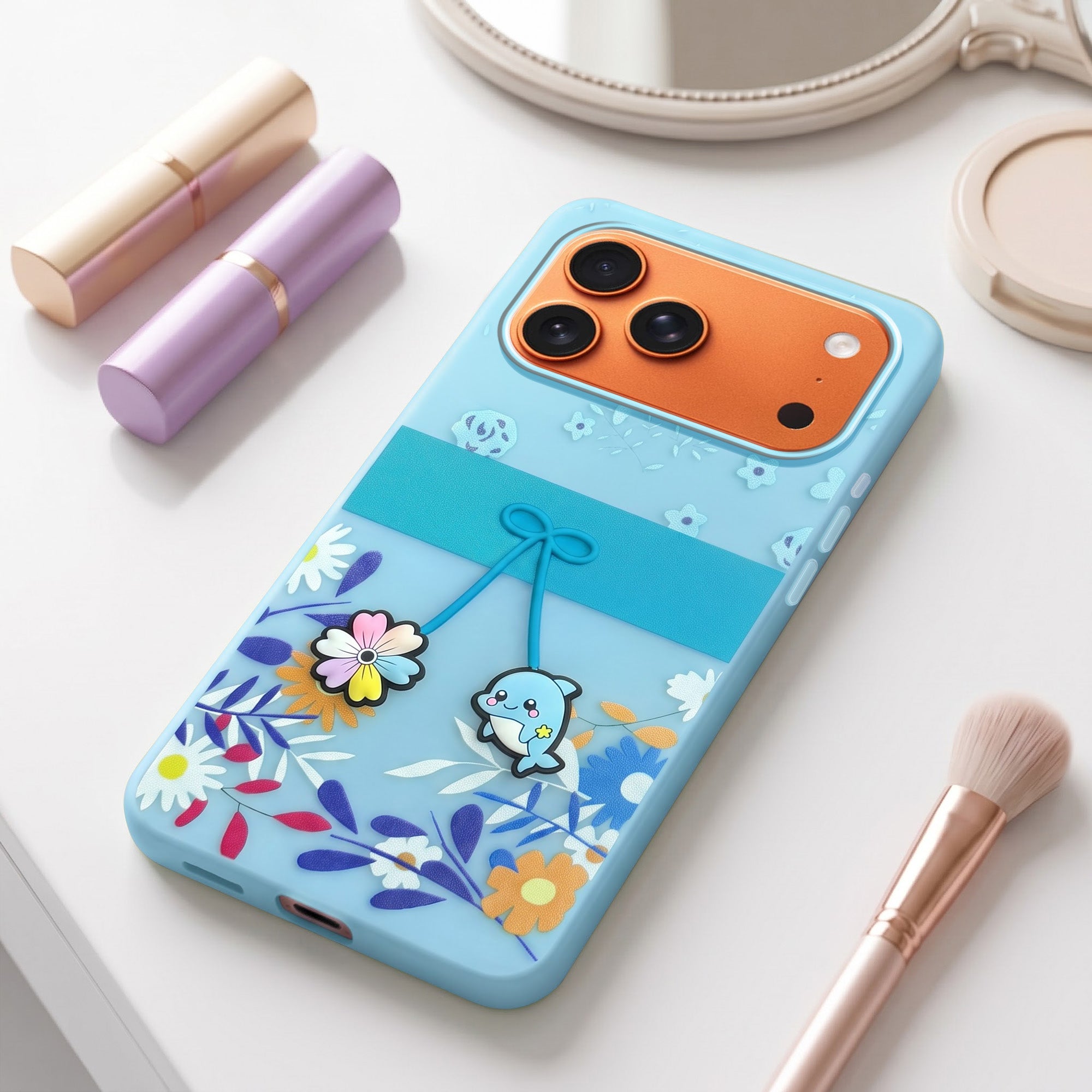 For Apple iPhone 17 Pro Max Back Cover Case (3D Cute Cartoons | Hard Back Side Soft | Matte Premium Finish | HD Printing)