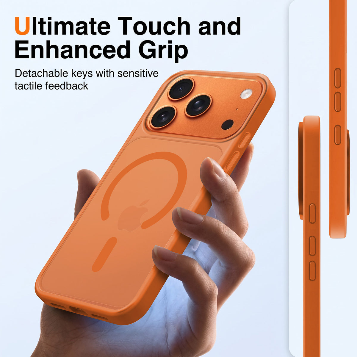 For Apple iPhone 17 Pro Max Matte Finish Back Case Cover (MagSafe Compatible | Translucent Soft Touch | Slim and Unbreakable)