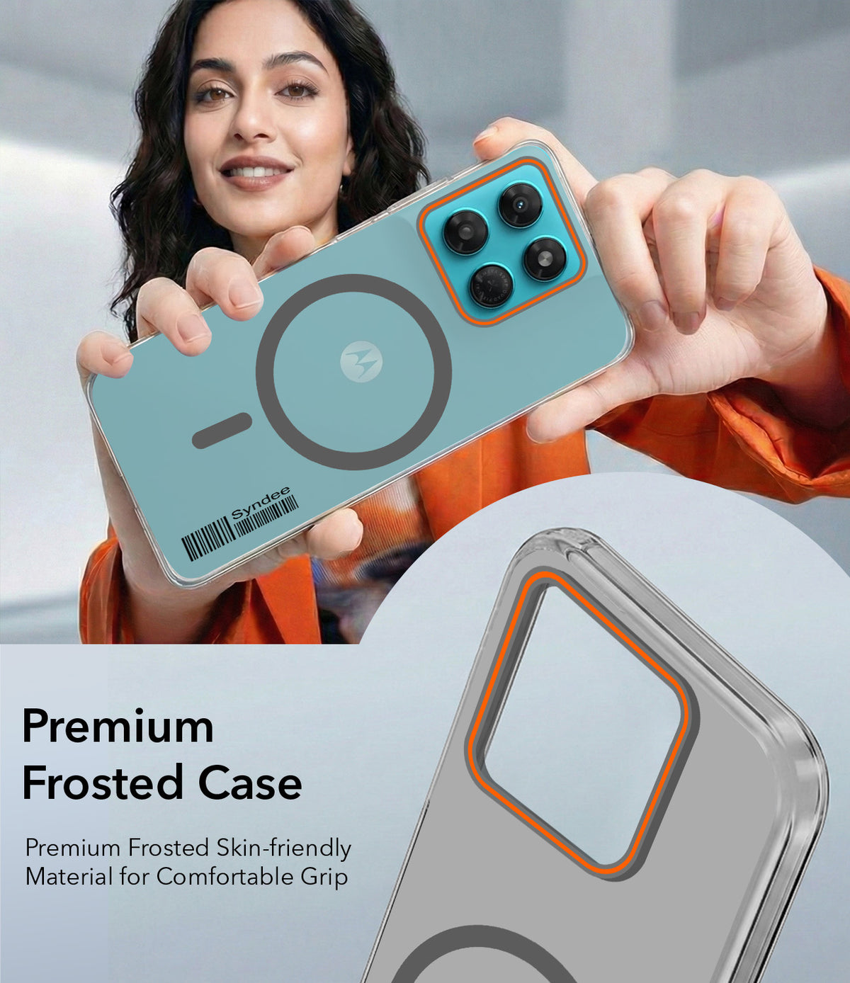 For Motorola Moto G37 Power Back Cover Case (Soft Touch | Camera Bump Protection | MagSafe Compatible | Matte Finish)