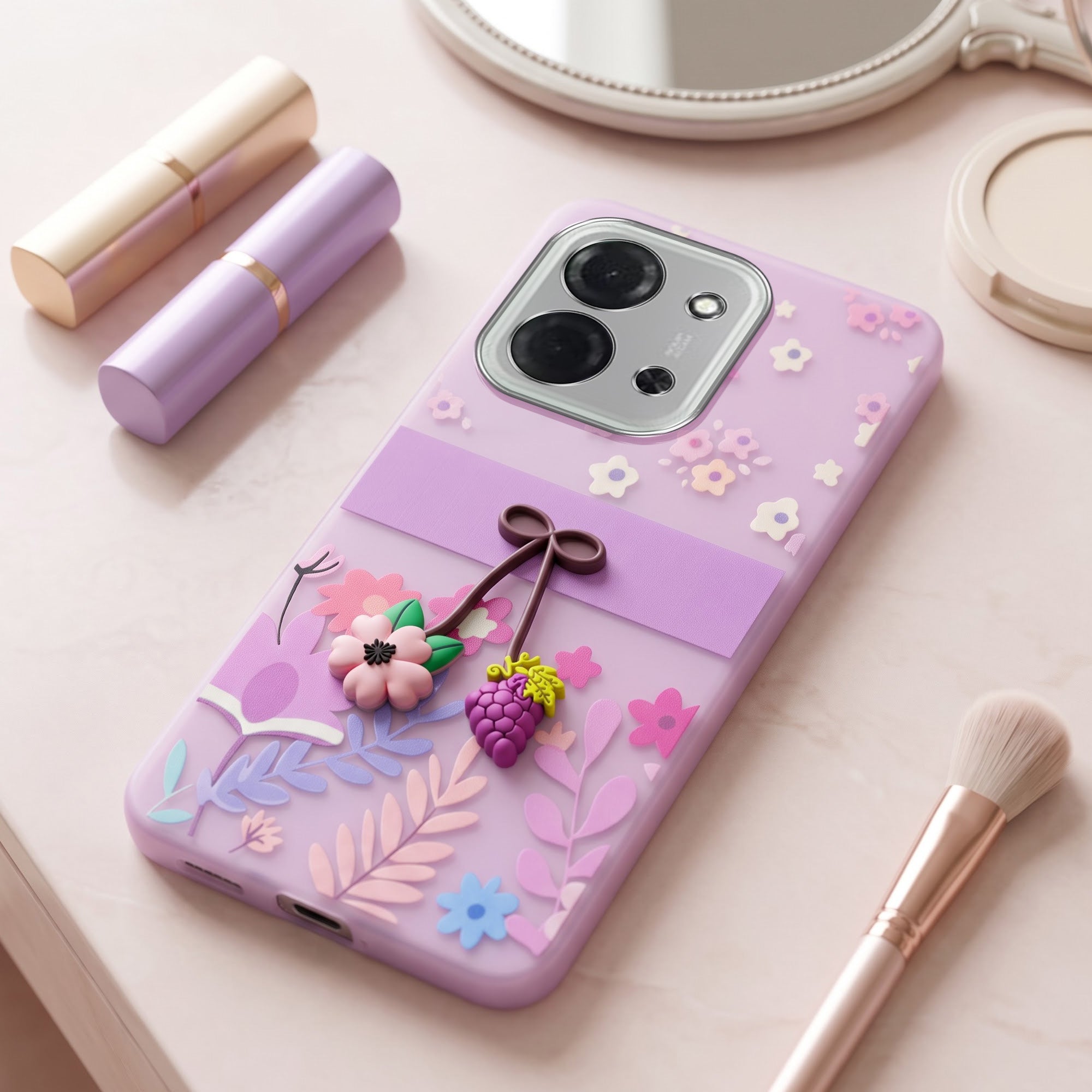 For Poco C85 5G Back Cover Case (3D Cute Cartoons | Hard Back Side Soft | Matte Premium Finish | HD Printing)