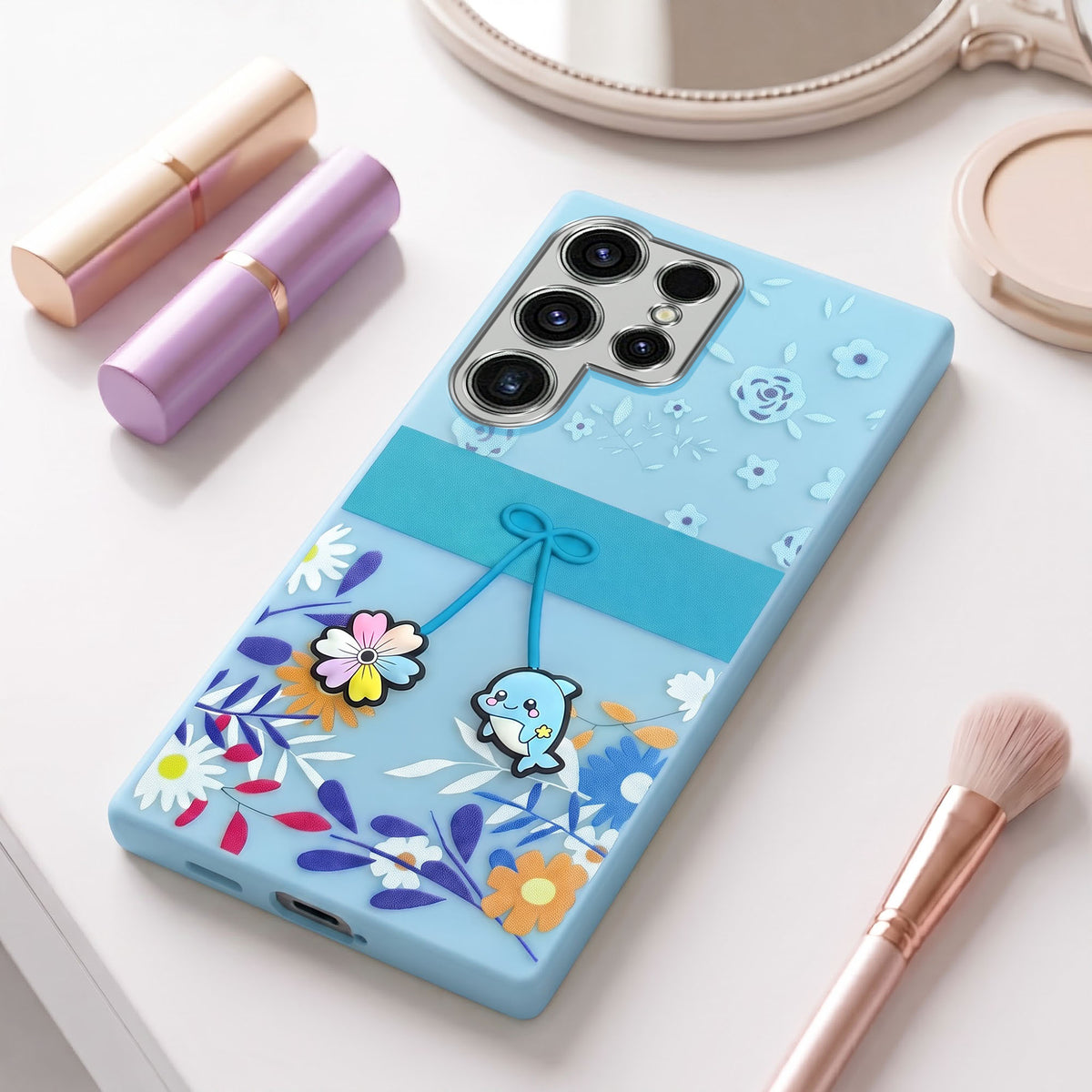 For Samsung Galaxy S23 Ultra Back Cover Case (3D Cute Cartoons | Hard Back Side Soft | Matte Premium Finish | HD Printing)