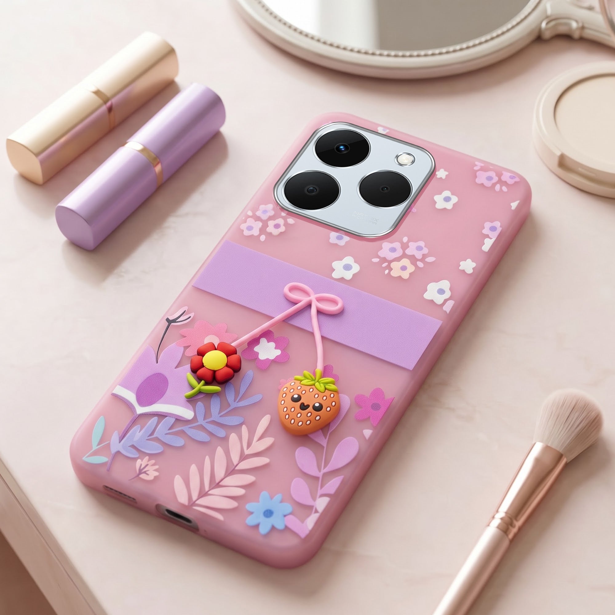 For Realme 15T | Realme Narzo 90 Back Cover Case (3D Cute Cartoons | Hard Back Side Soft | Matte Premium Finish | HD Printing)