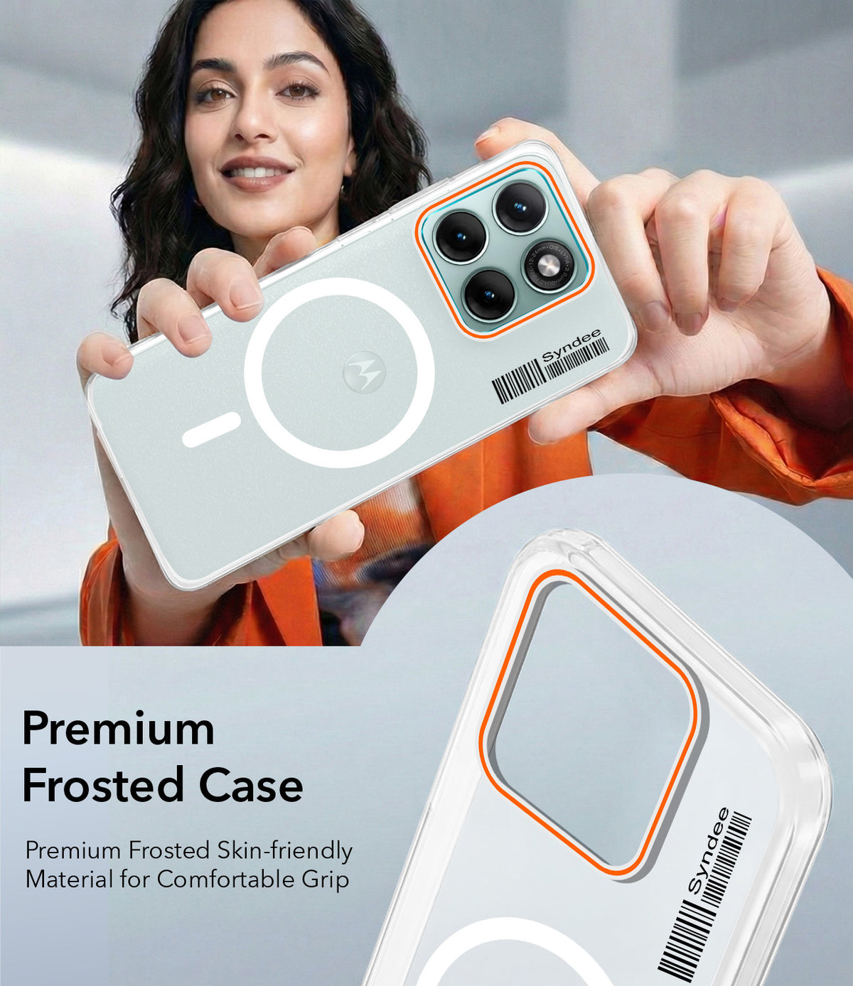 For Motorola Moto Edge 70 Fusion Back Cover Case (Soft Touch | Camera Bump Protection | MagSafe Compatible | Matte Finish)
