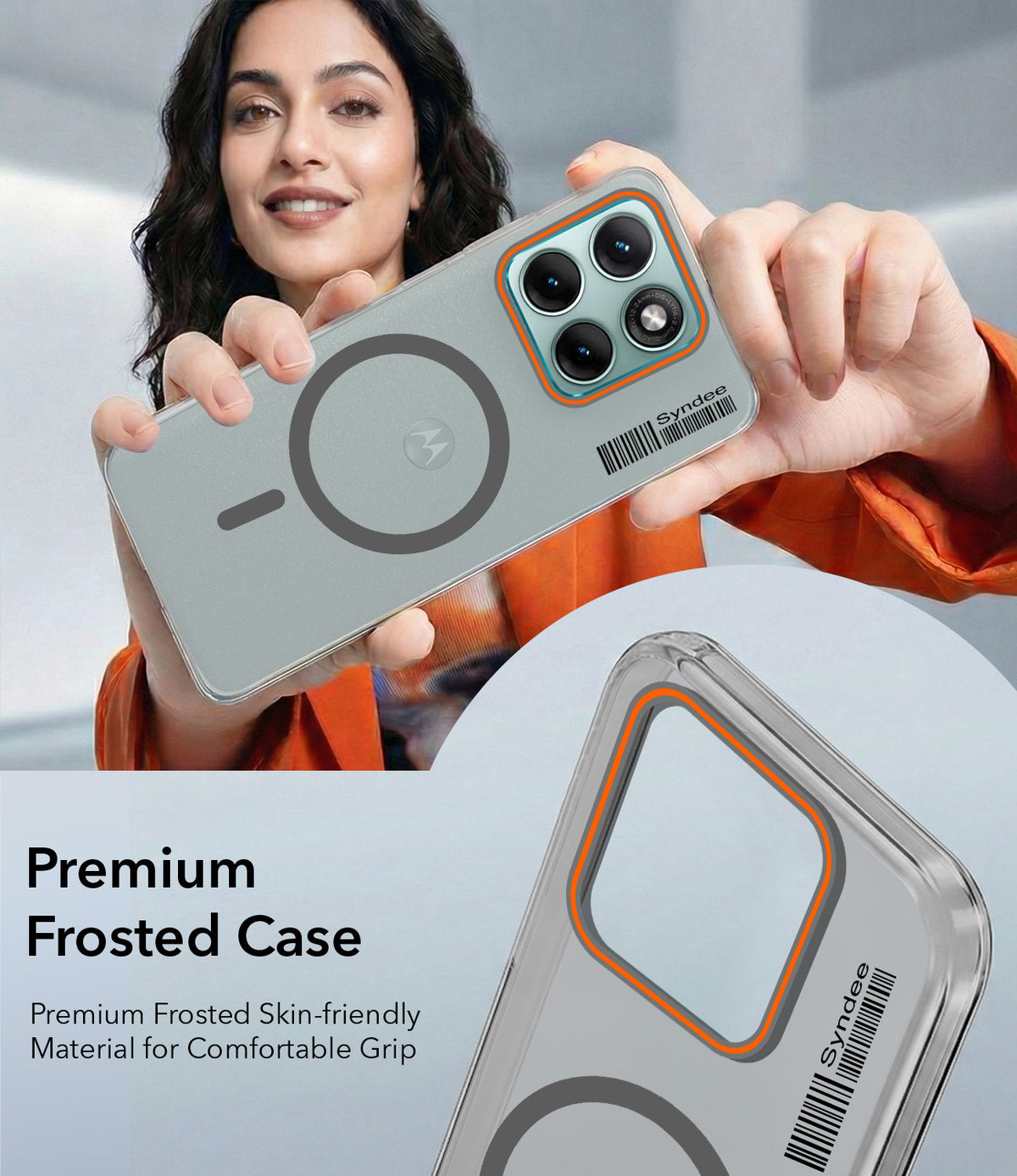 For Motorola Moto Edge 70 Fusion Back Cover Case (Soft Touch | Camera Bump Protection | MagSafe Compatible | Matte Finish)