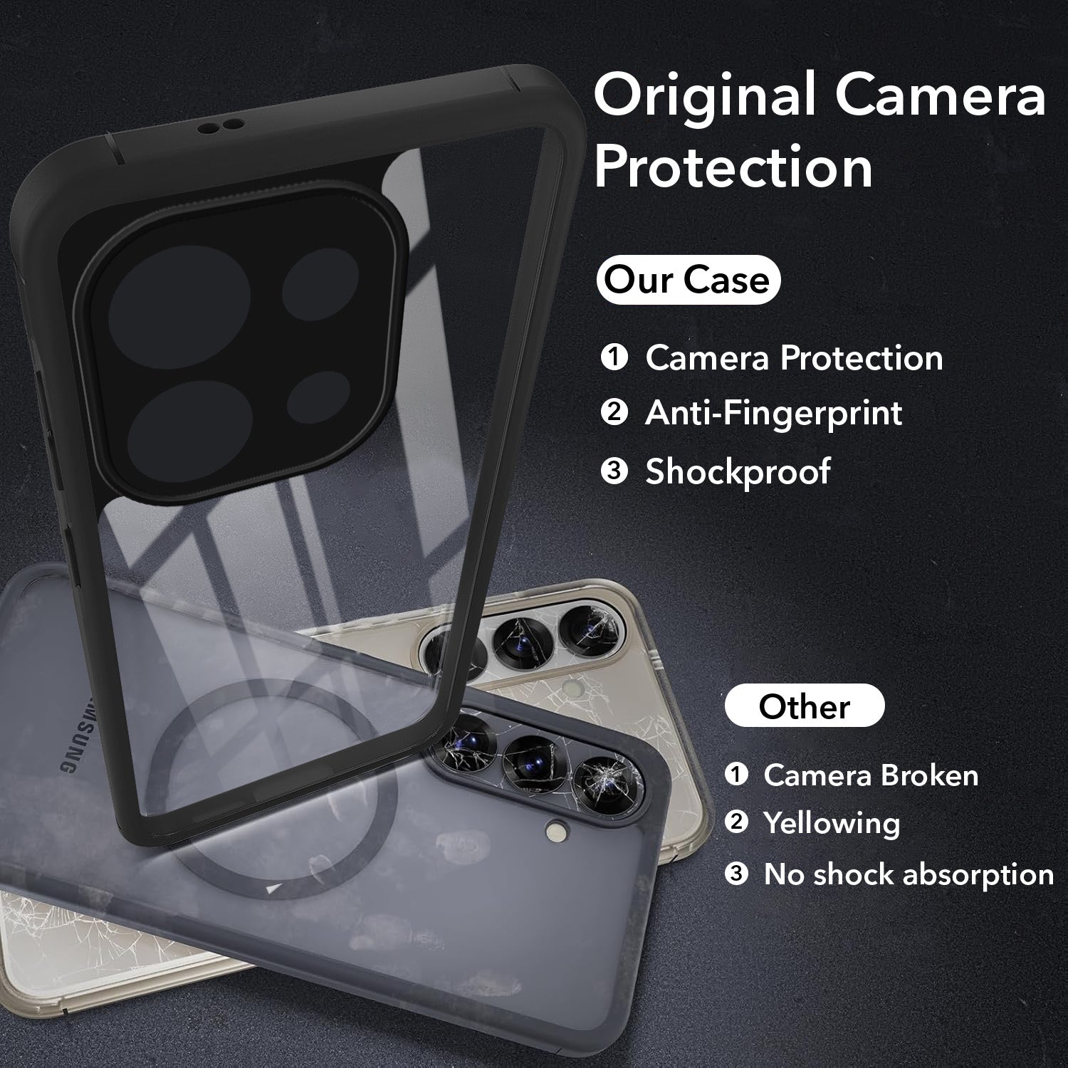 For Oppo Reno 16C 5G Back Cover Case Ultra-Hybrid (Lifetime Anti Yellow | Anti Scratch | Crystal Clear Shockproof)