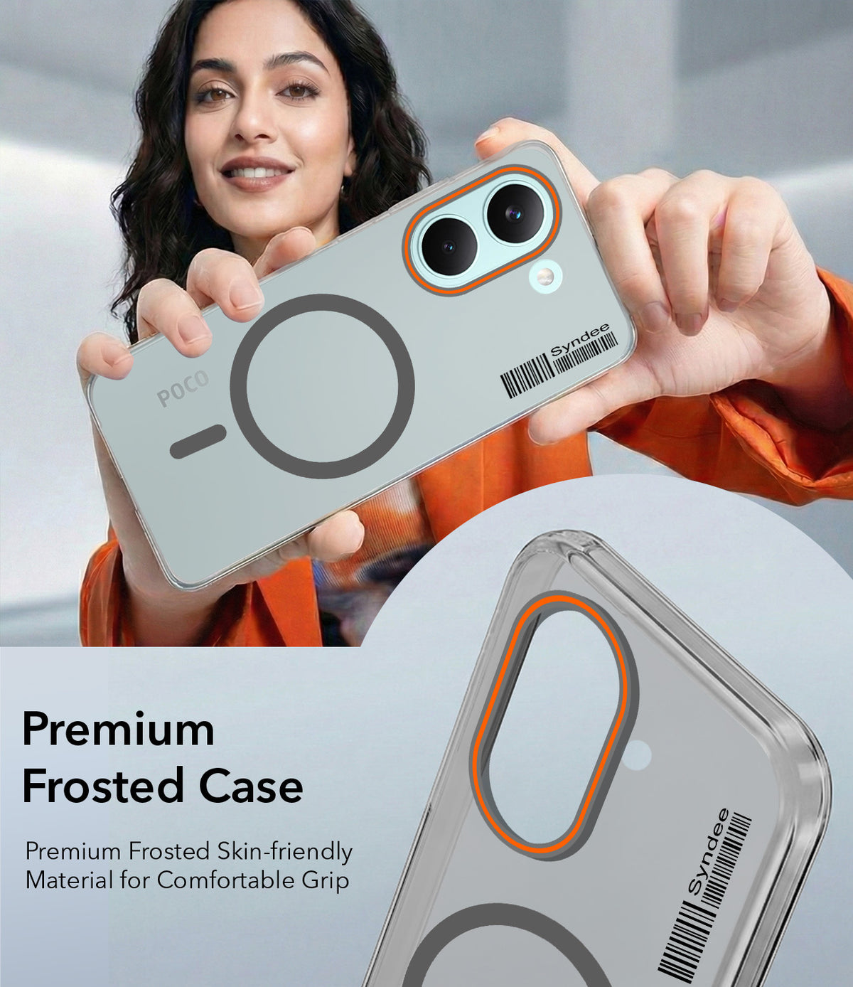 For Poco X8 Pro Back Cover Case (Soft Touch | Camera Bump Protection | MagSafe Compatible | Matte Finish)