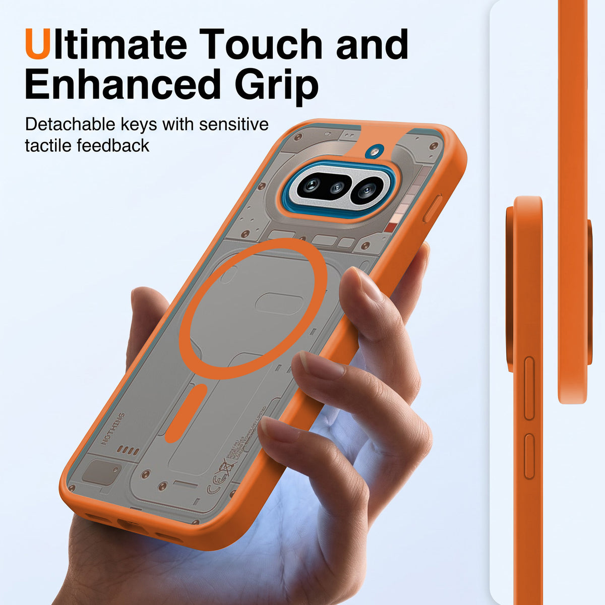 For Nothing Phone 4A 5G Matte Finish Back Case Cover (MagSafe Compatible | Translucent Soft Touch | Slim and Unbreakable)