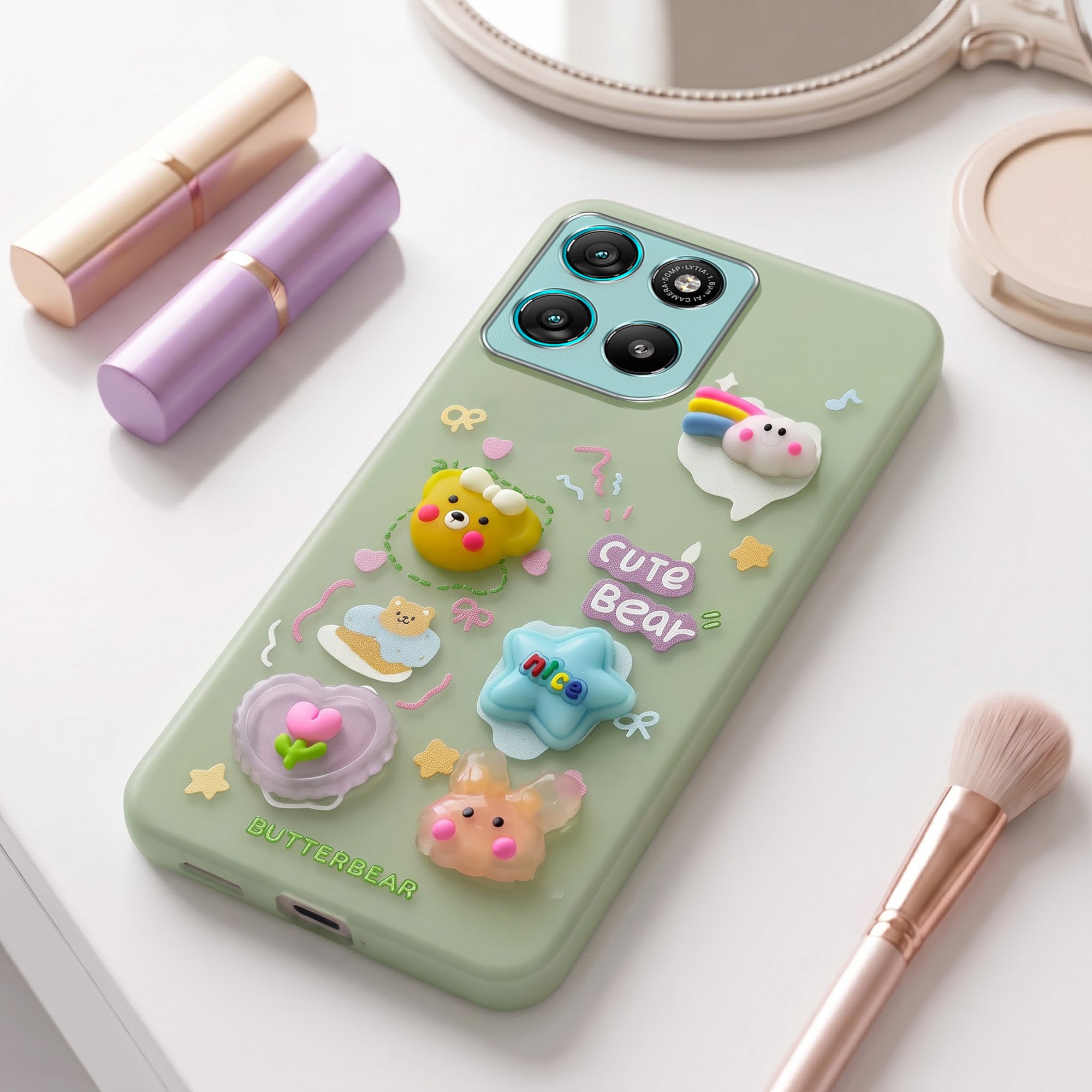 For Motorola Moto G67 Power | G57 Power Back Cover Case (3D Cute Cartoons | Hard Back Side Soft | Matte Premium Finish | HD Printing)