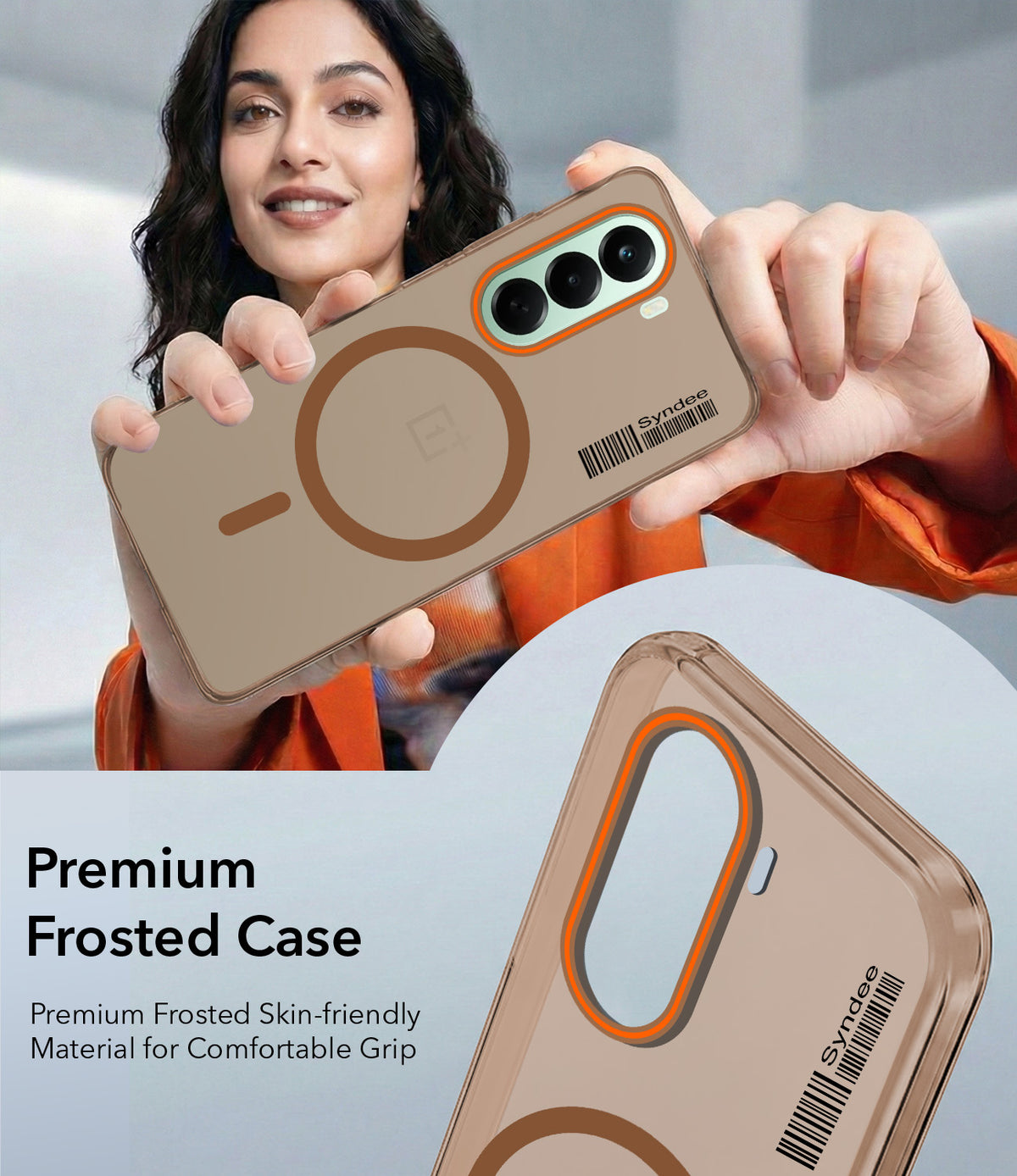 For OnePlus Nord CE 6 Lite Back Cover Case (Soft Touch | Camera Bump Protection | MagSafe Compatible | Matte Finish)