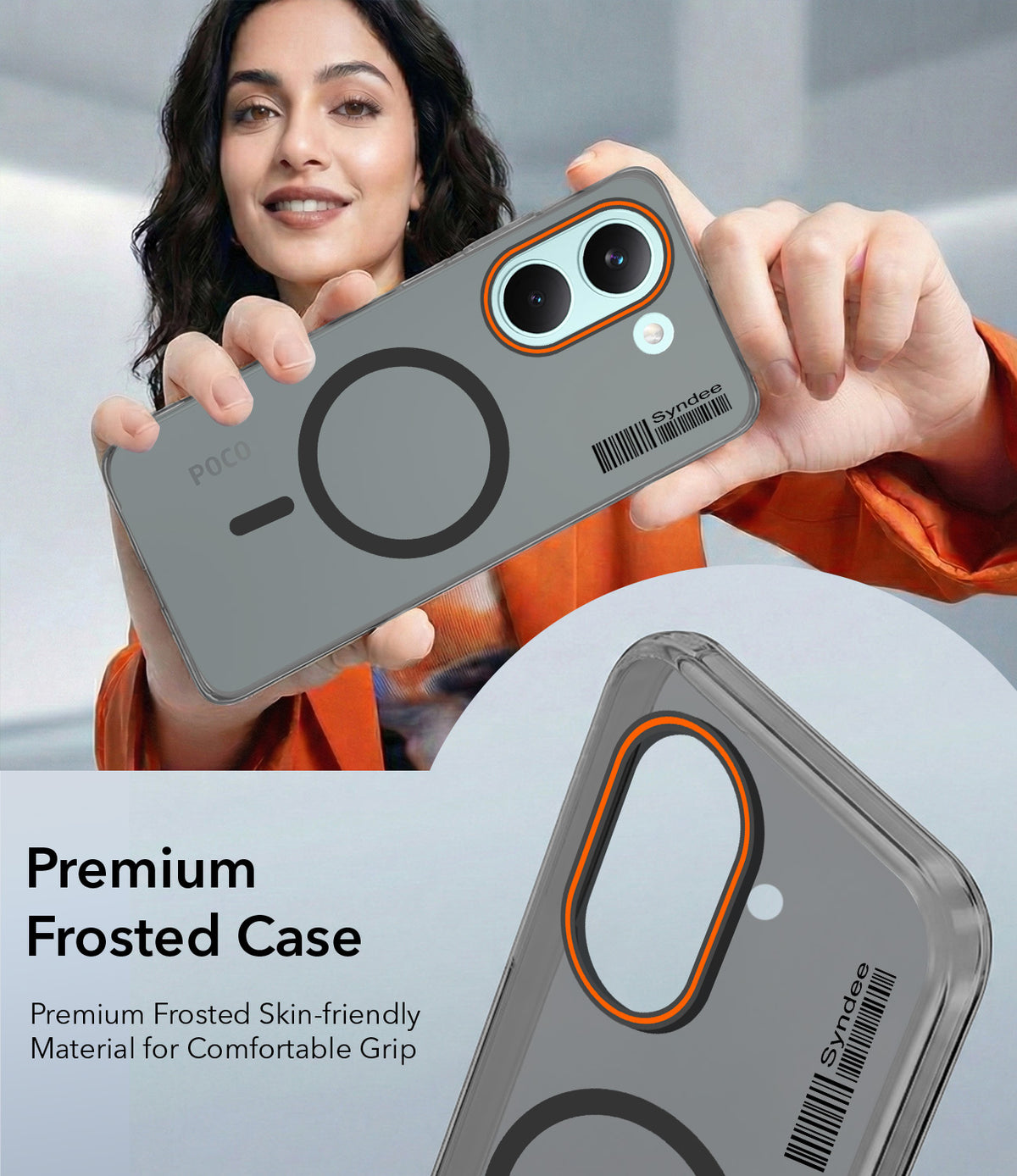 For Poco X8 Pro Back Cover Case (Soft Touch | Camera Bump Protection | MagSafe Compatible | Matte Finish)